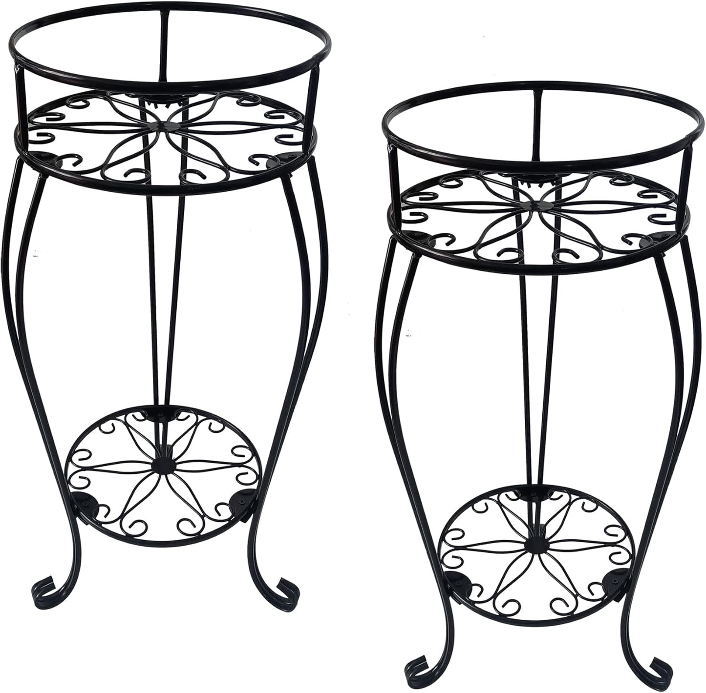 CASIMR 2 Tier Plant Stand for Indoor and Outdoor Use