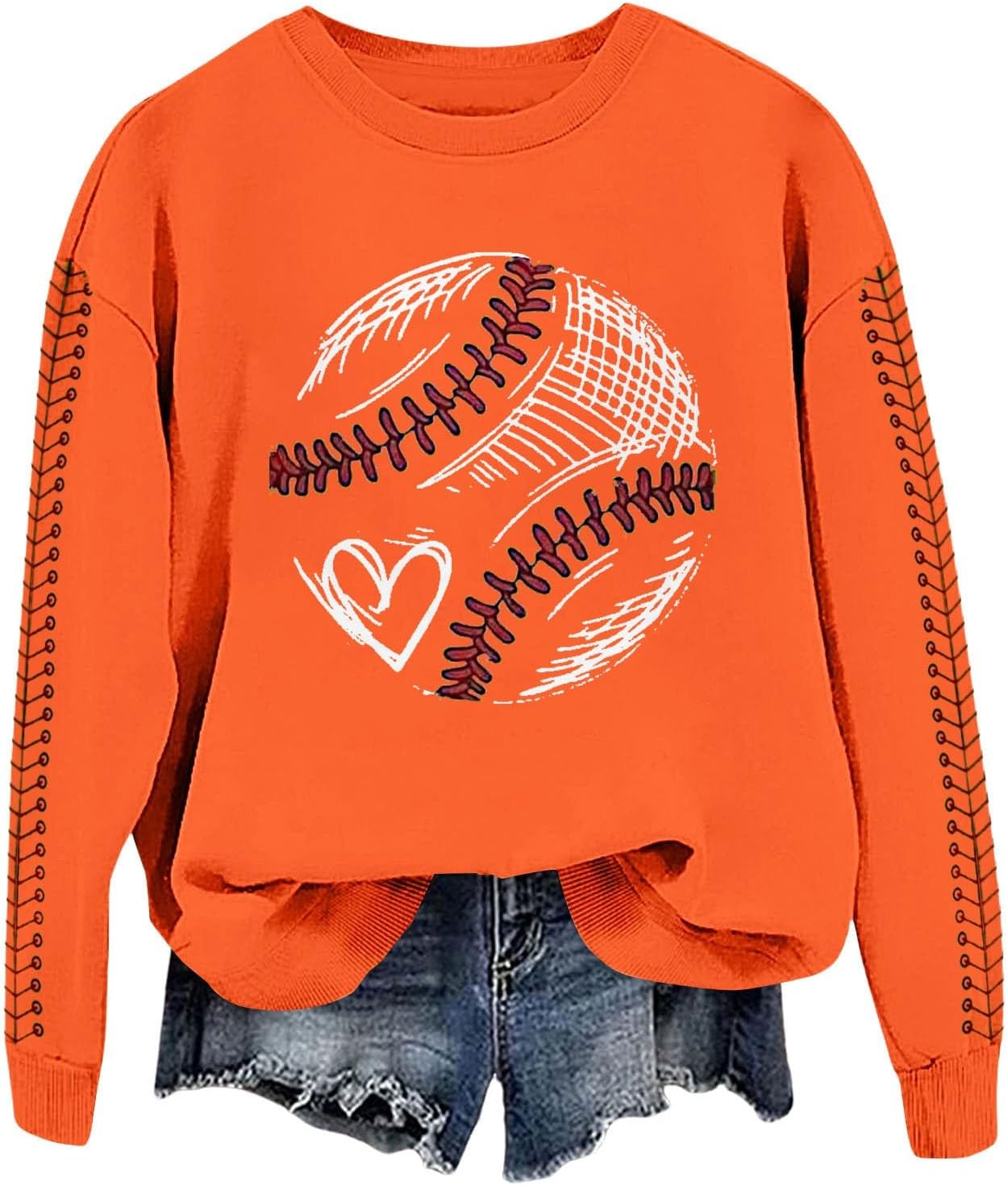 Heart Print Mom Sweatshirt - 2025 Style!