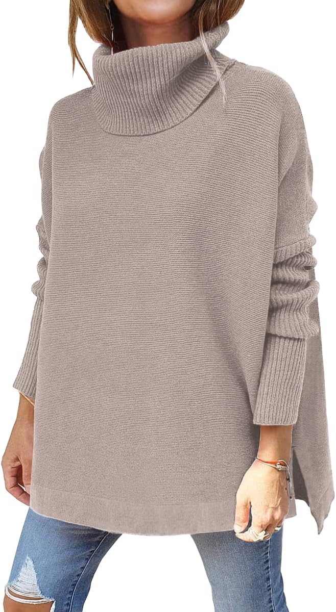 EFAN Women's Turtleneck Oversized Sweater for Fall Fashion