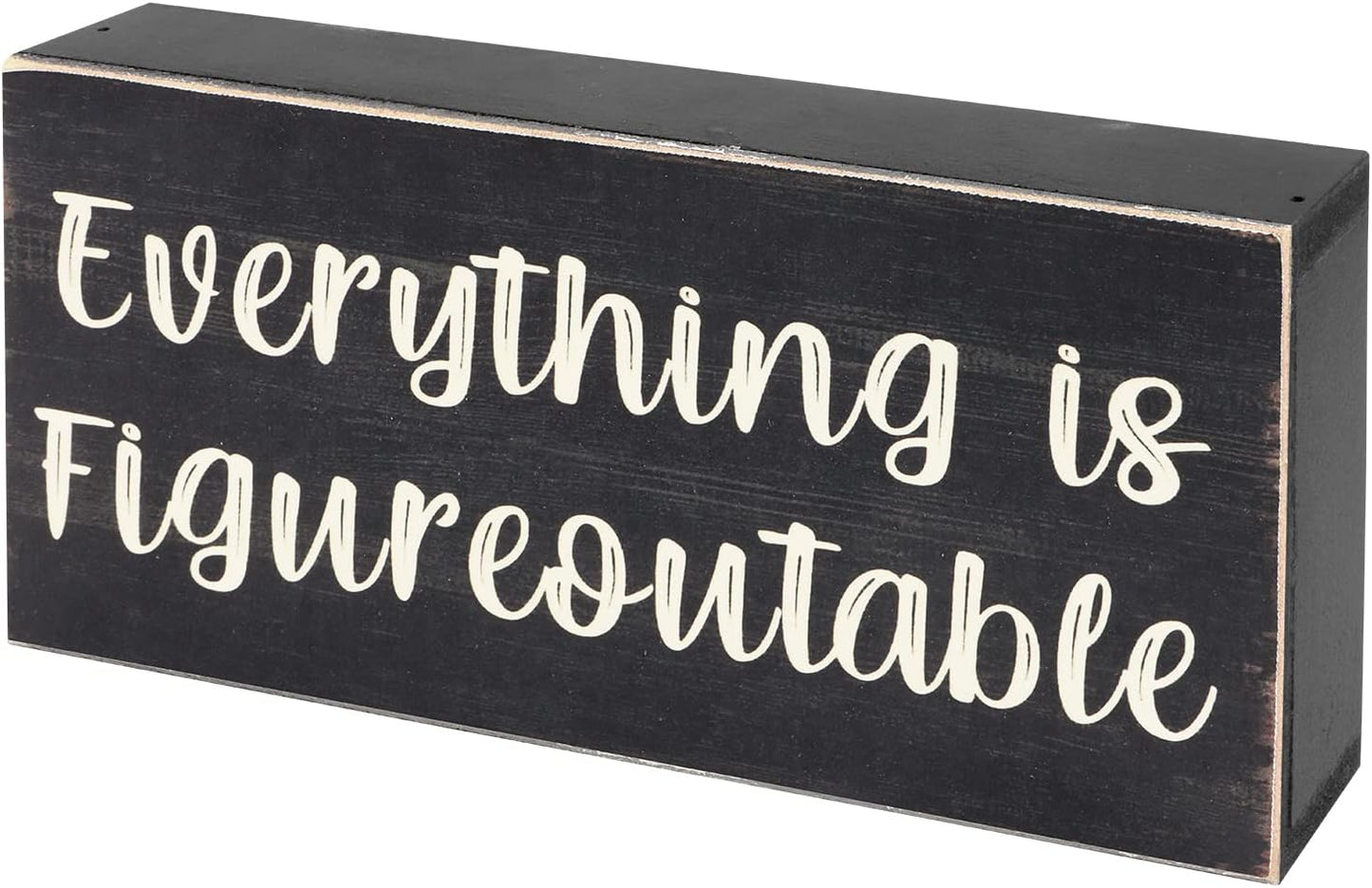 Inspirational Farmhouse Desk Sign: Figureoutable