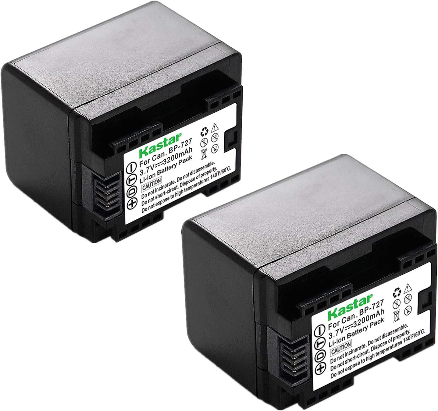 Kastar Fully Decoded Battery 2-Pack for Canon Cameras