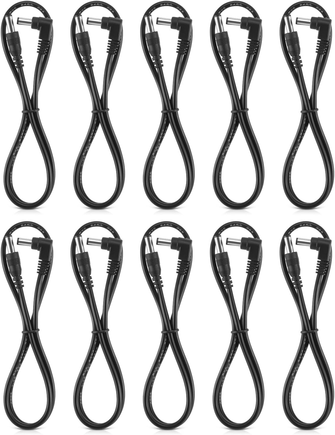 Donner 10-Pack Guitar Pedal Power Cables - Effortlessly Power Your Effects!