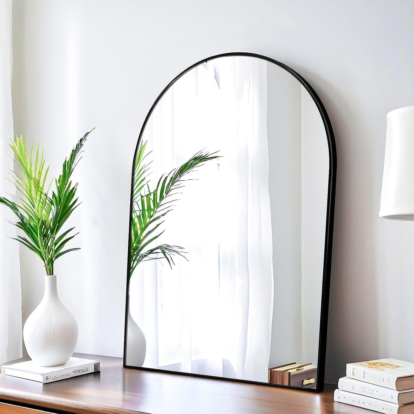 20x30 Arch Mirror Rectangle Wall Mounted Metal Frame for Home