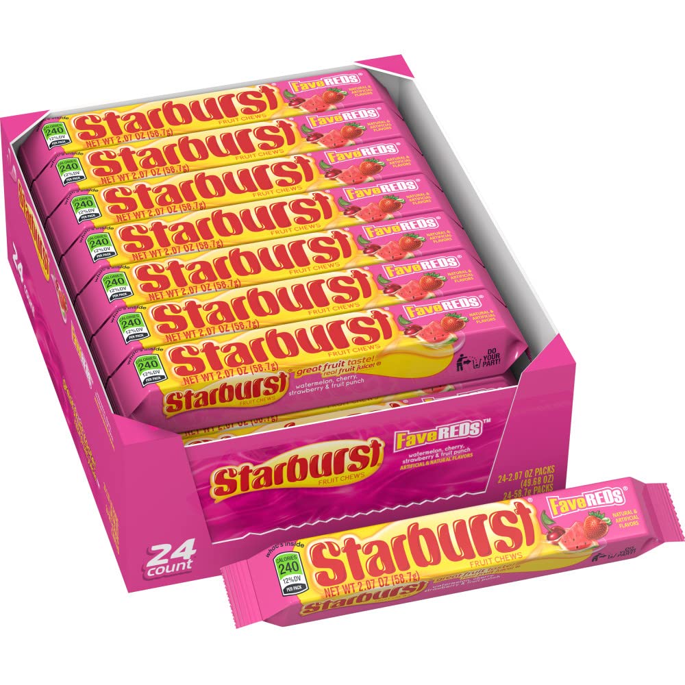 STARBURST FaveREDS Chewy Candy Bulk Pack for Sweet Treats