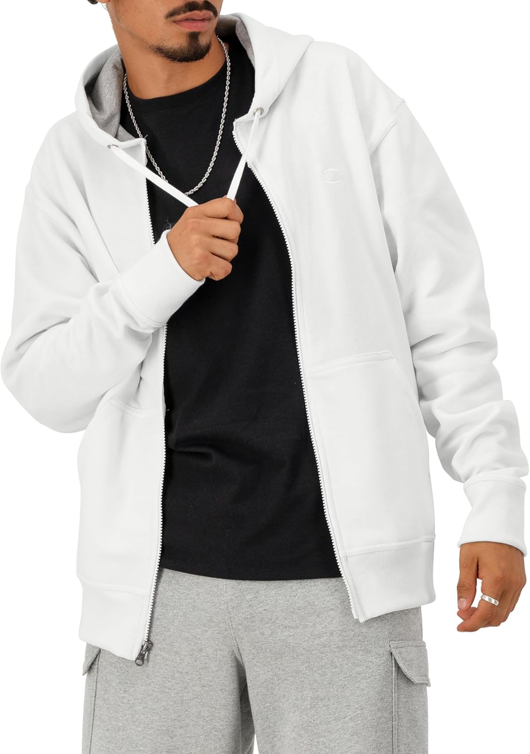Champion Zip-up Hoodie for Men: Comfortable and Stylish Wear