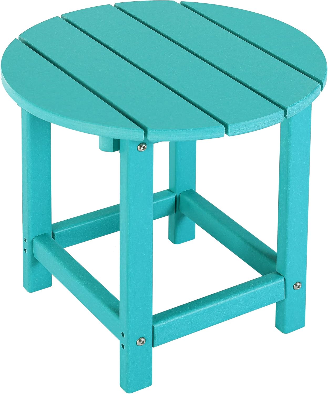 LZRS Round Adirondack Patio Side Table for Outdoor Spaces
