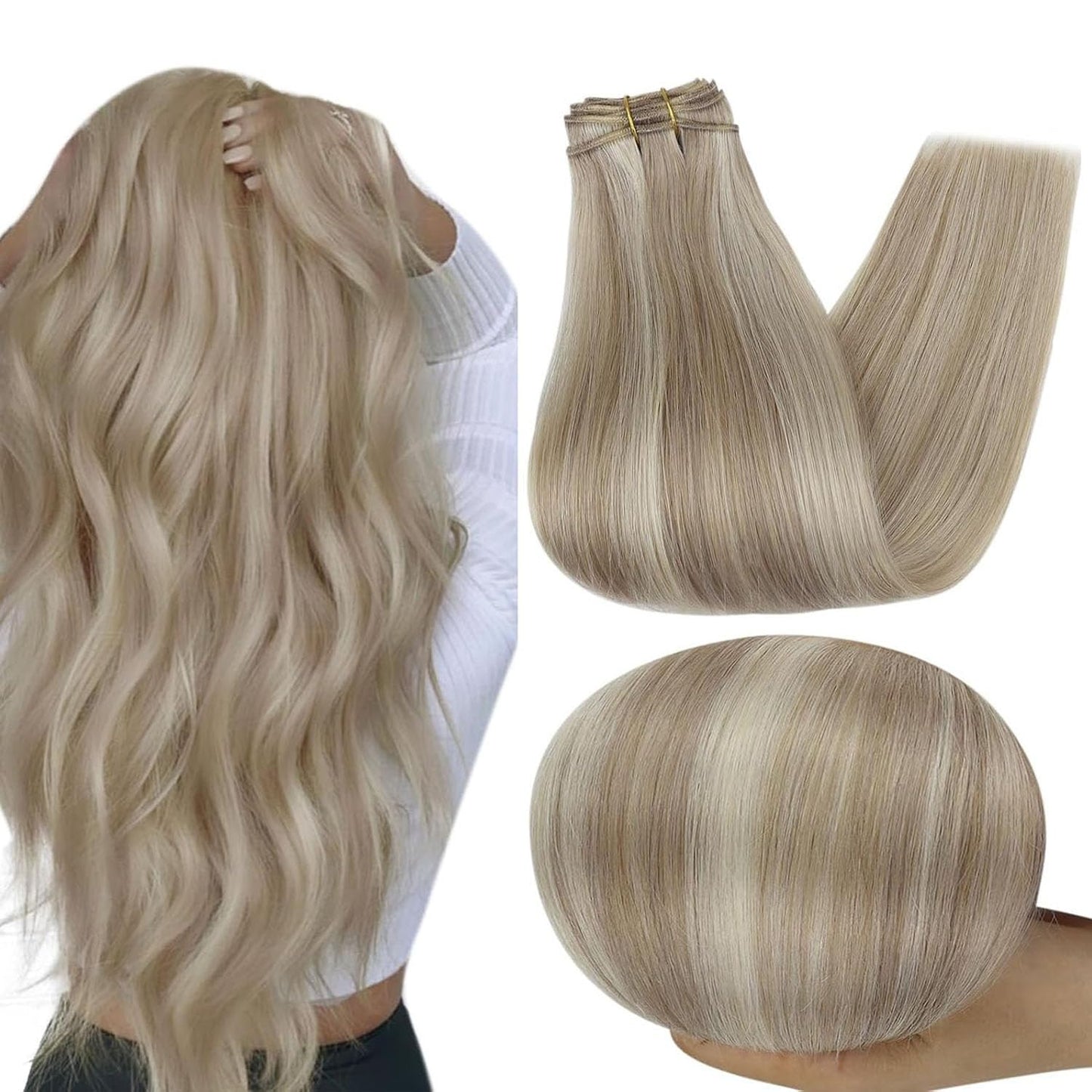 Full Shine Sew In Extensions Real Human Hair Weft for Gorgeous Hair