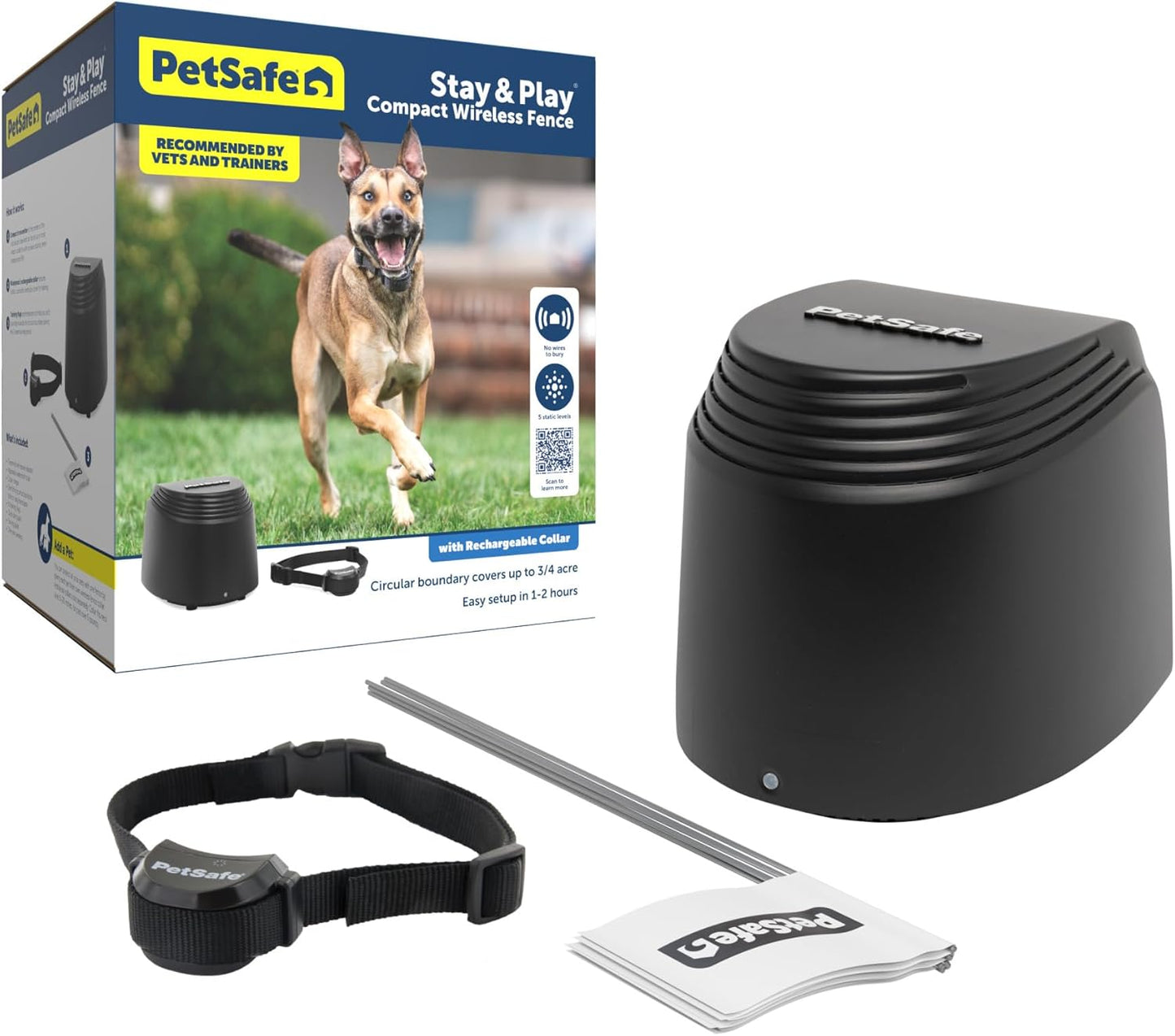 Portable PetSafe Wireless Fence: Secure 3/4 Acre