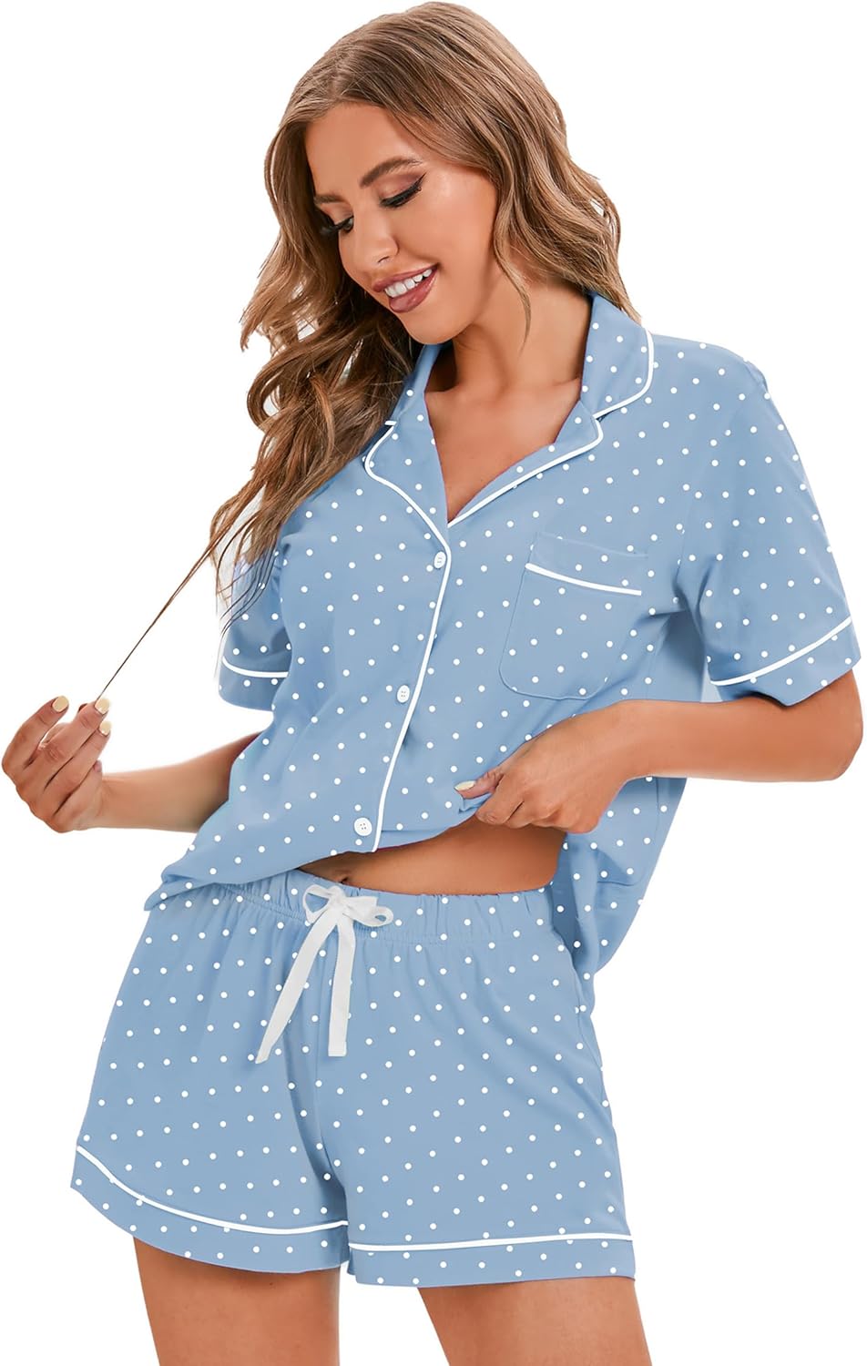 100% Cotton Pajamas for Women - Soft Knit Summer Sleepwear
