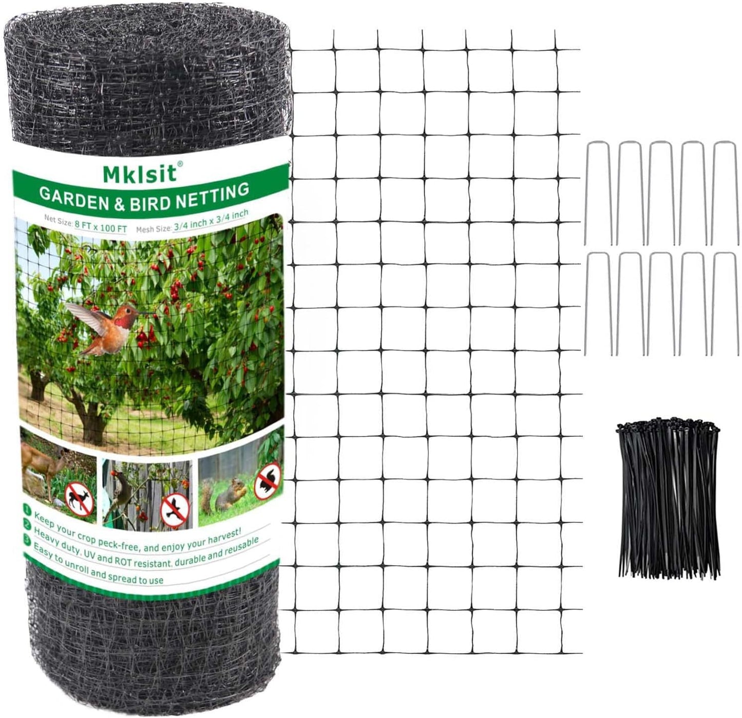 Deer Netting Fence 8ft x 100ft Heavy Duty Garden Protection