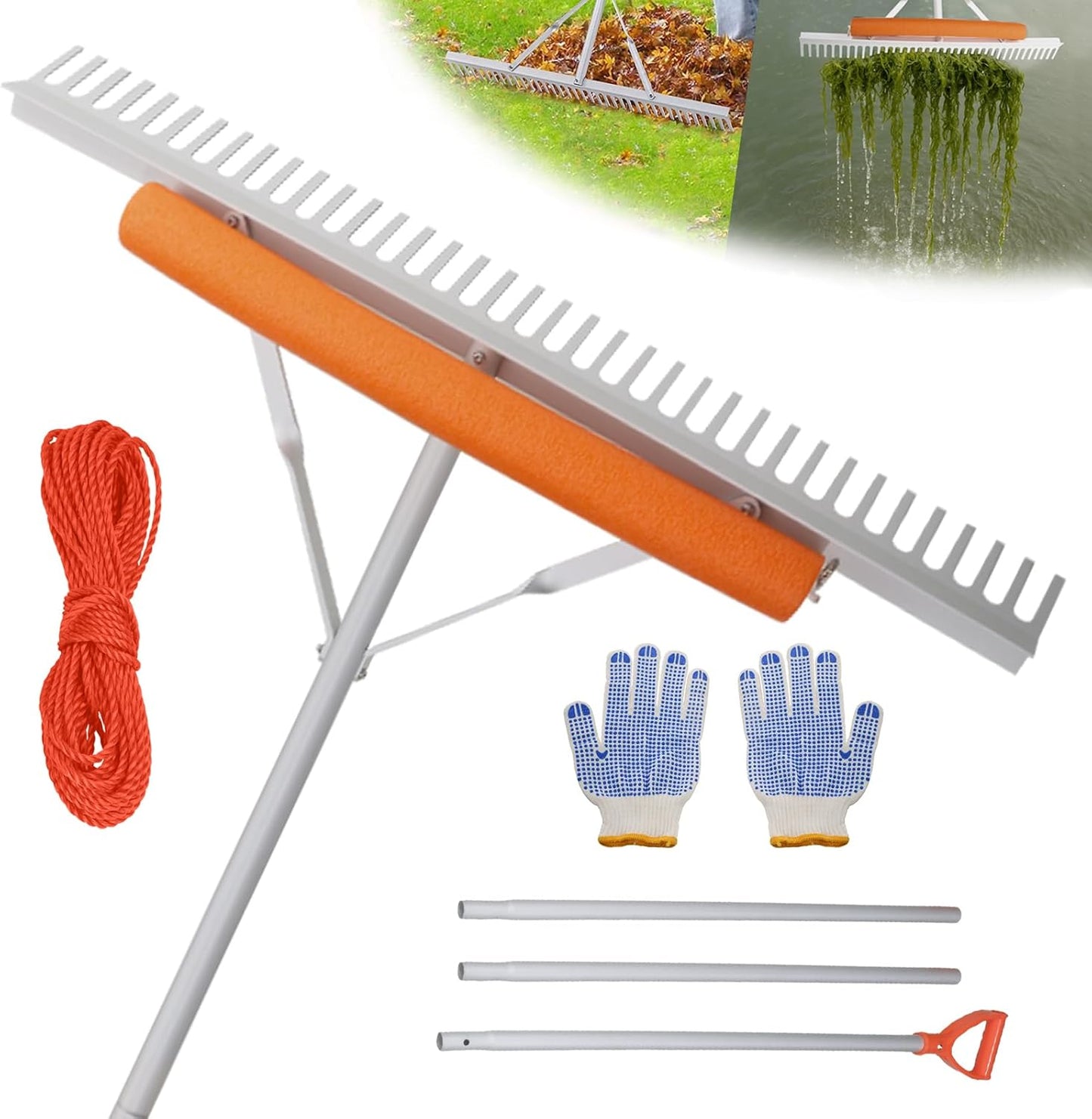 Floating Weed Lake Rake for Efficient Pond Weeding and Cleanup