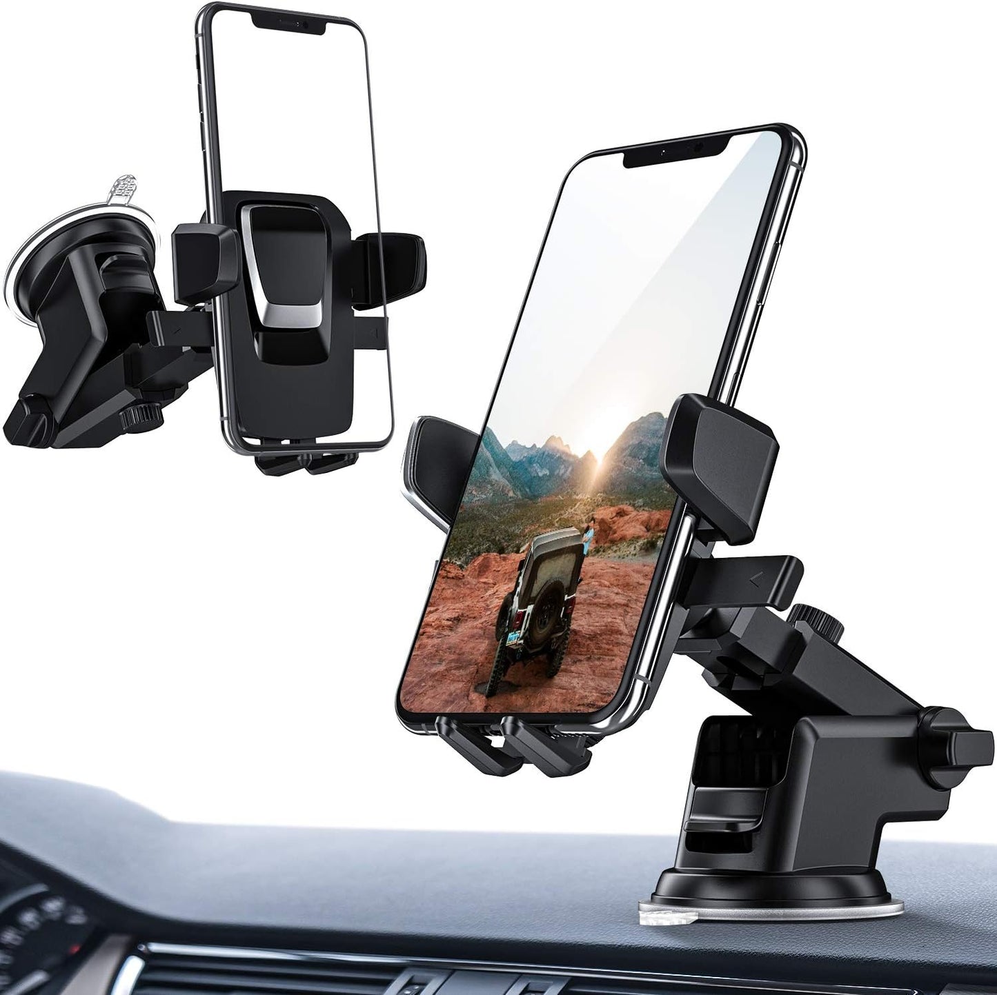 ORIbox Dashboard Phone Holder - Secure Fit, Washable Gel Pad