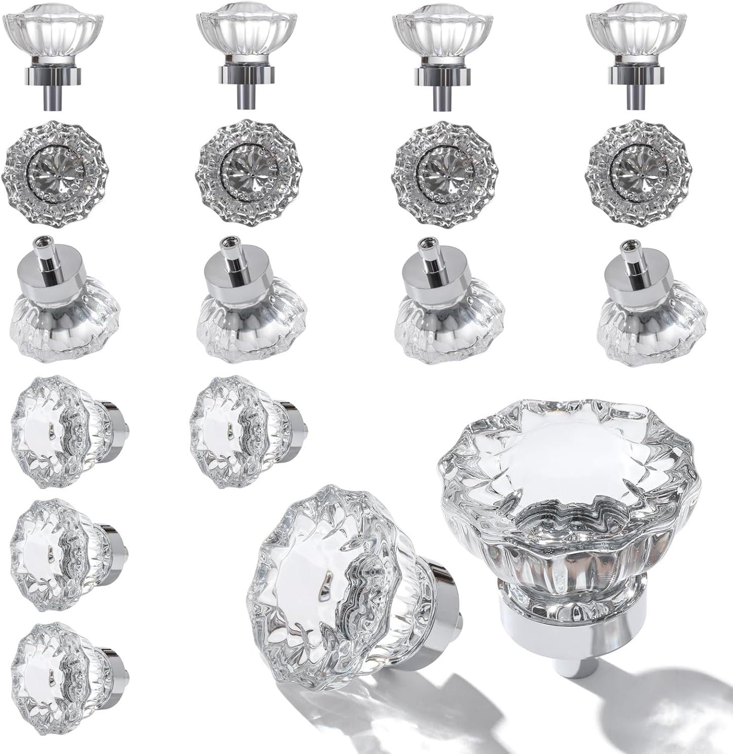 Crystal Vintage Cabinet Knobs for Kitchen Closet Dresser