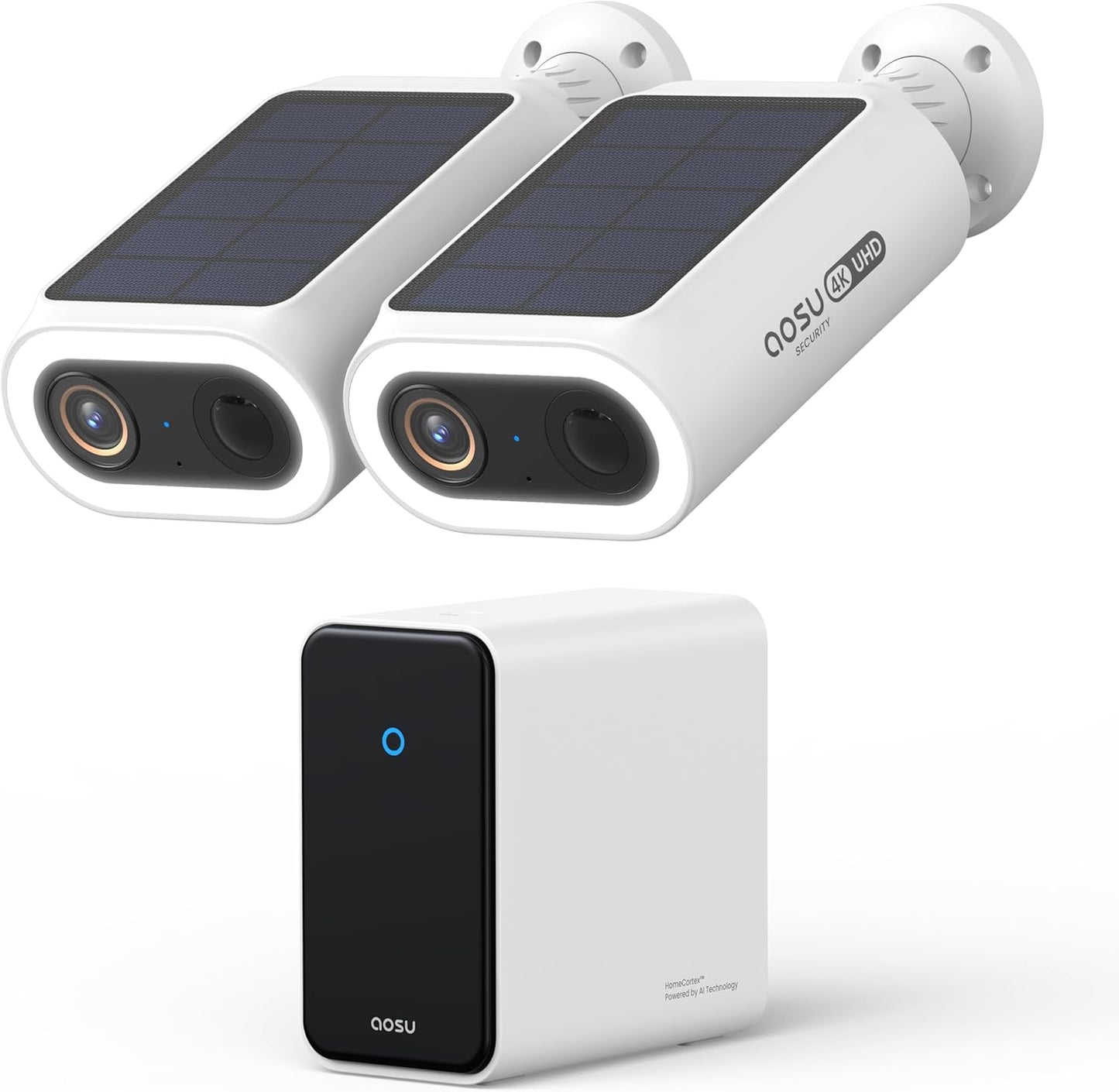 AOSU 4K Security Cameras Wireless Outdoor System for Safety