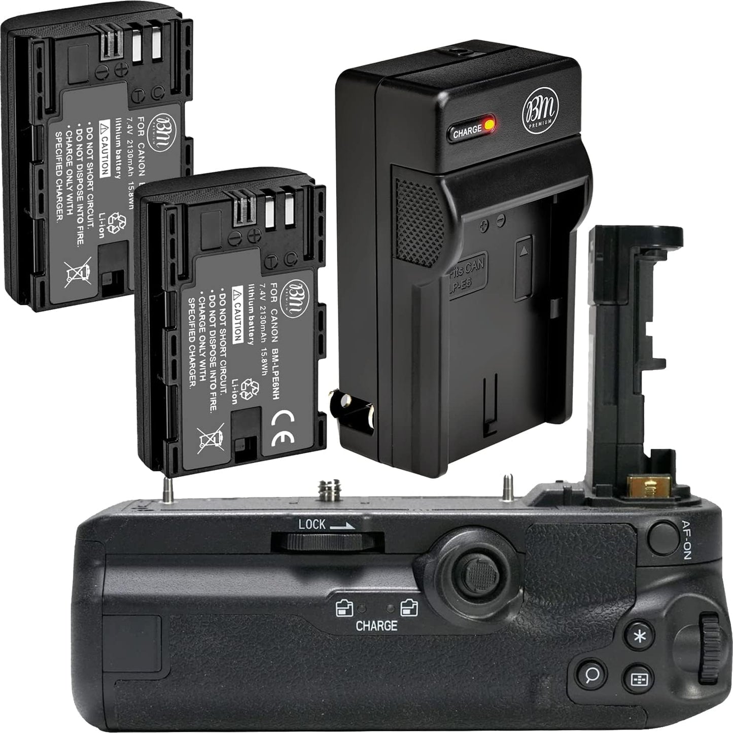 BM Premium Battery Grip Kit for Canon EOS R5 and R6 Cameras