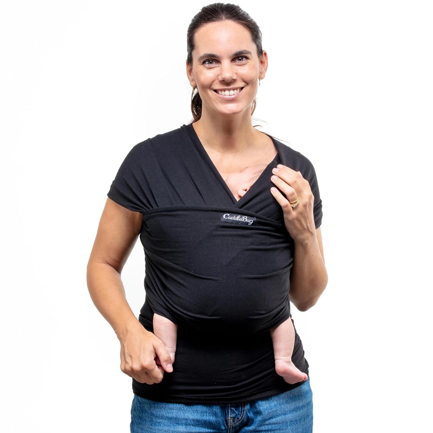 CuddleBug Baby Wrap - Hands-Free & Hip-Healthy Baby Carrier