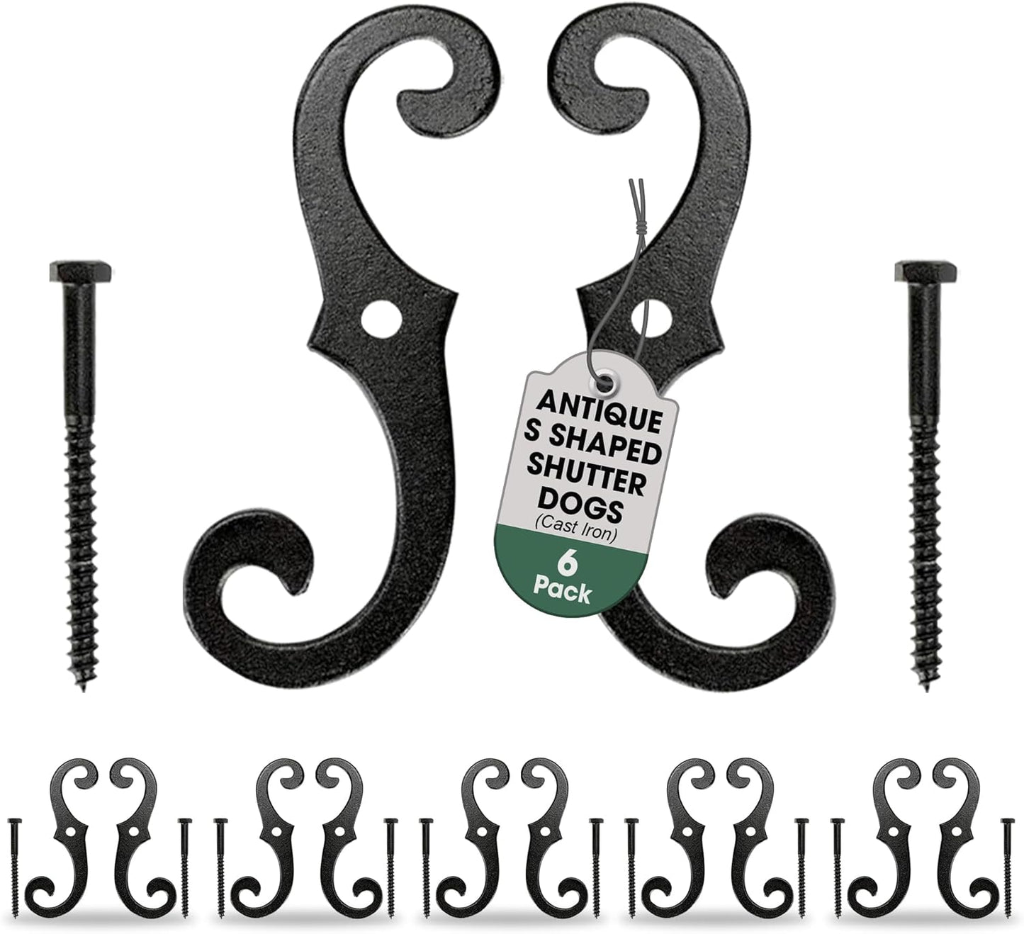 Renovators Supply Cast Iron Shutter Fasteners for Elegance