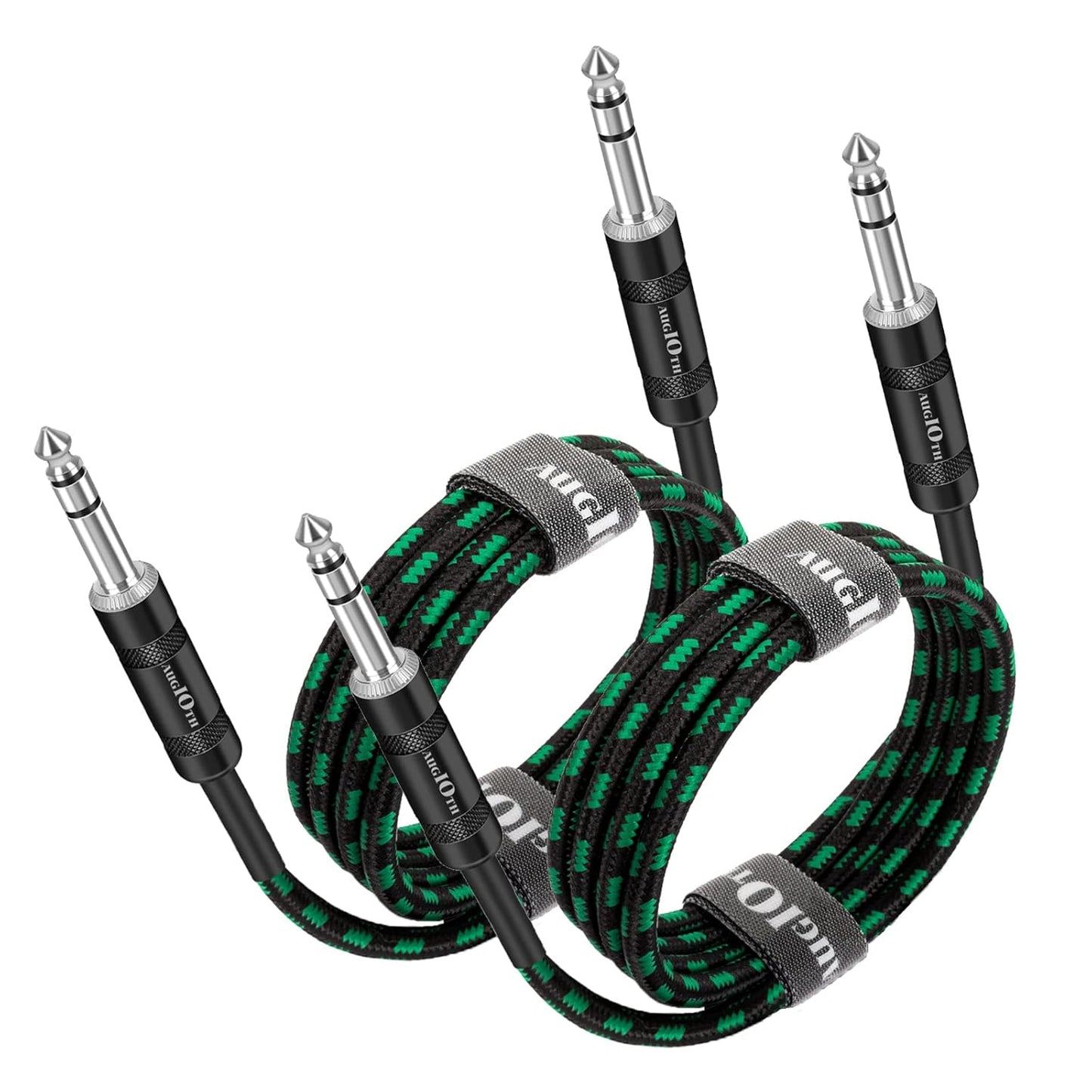 Augioth 15ft 2Pack TRS Cables for Clear Audio Connections