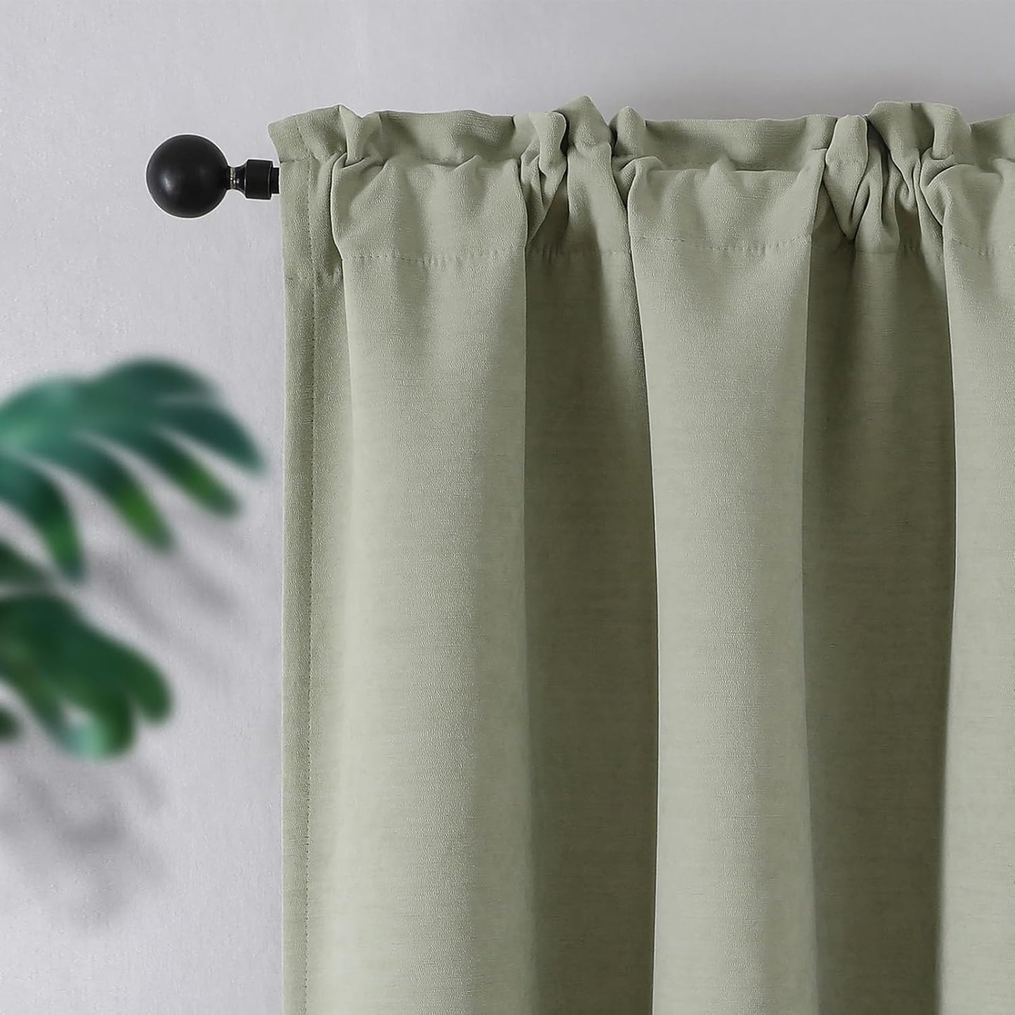 Joydeco Velvet Green Blackout Curtains for Stylish Home Decor