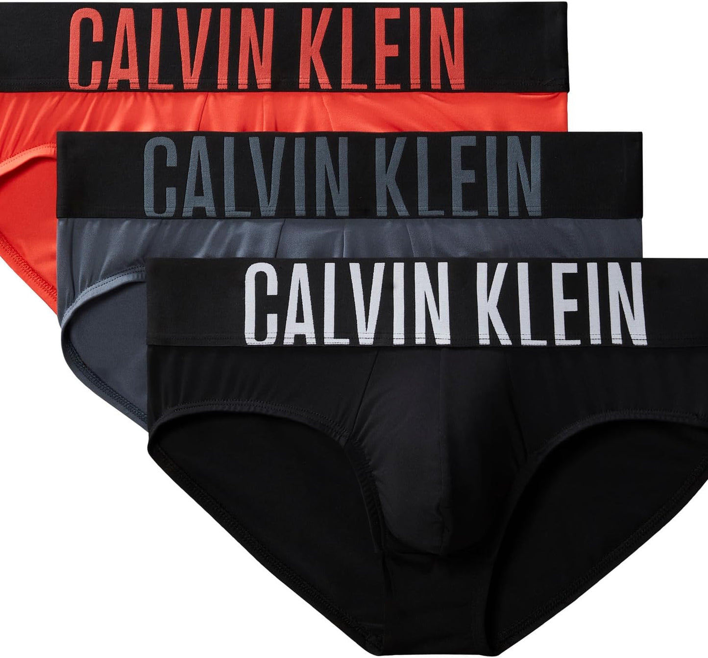 Calvin Klein Men's Intense Power Hip Briefs 3-Pack for Comfort