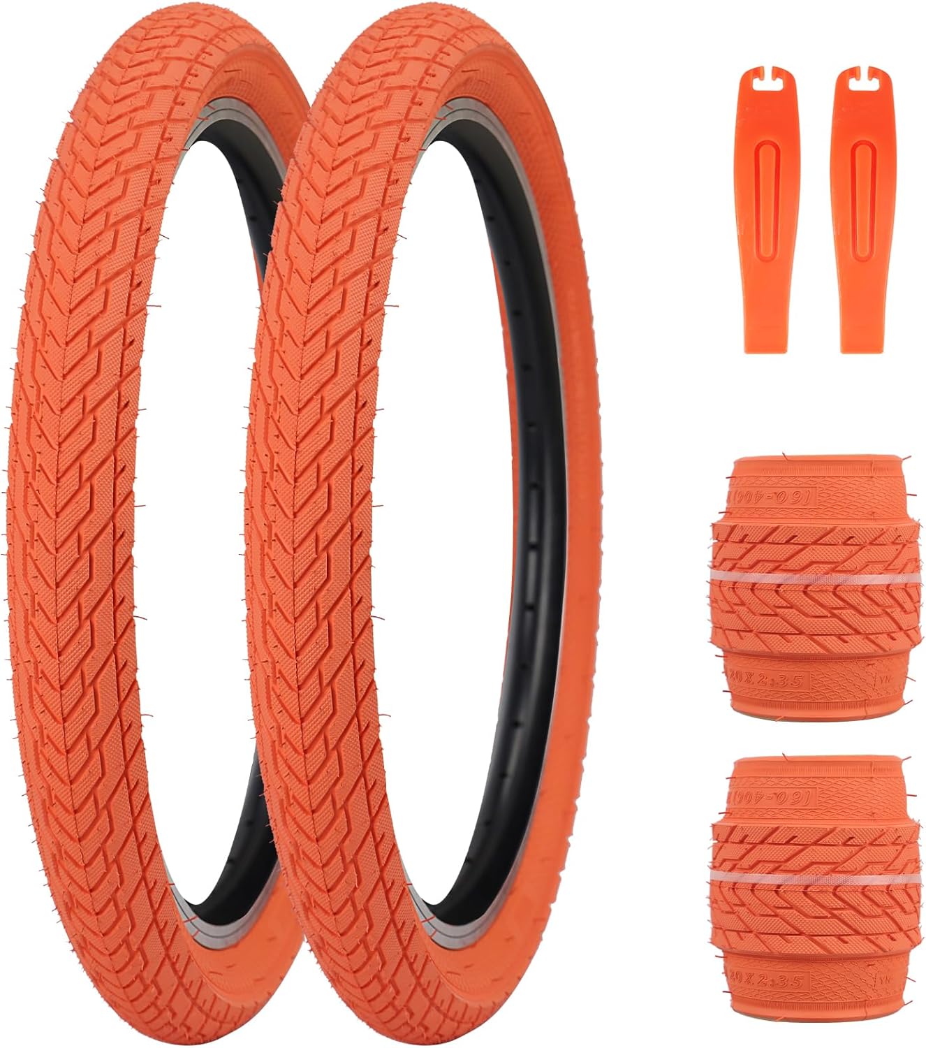 ZUKKA 20 x 2.35 Bike Tire - Durable Folding Replacement Tire