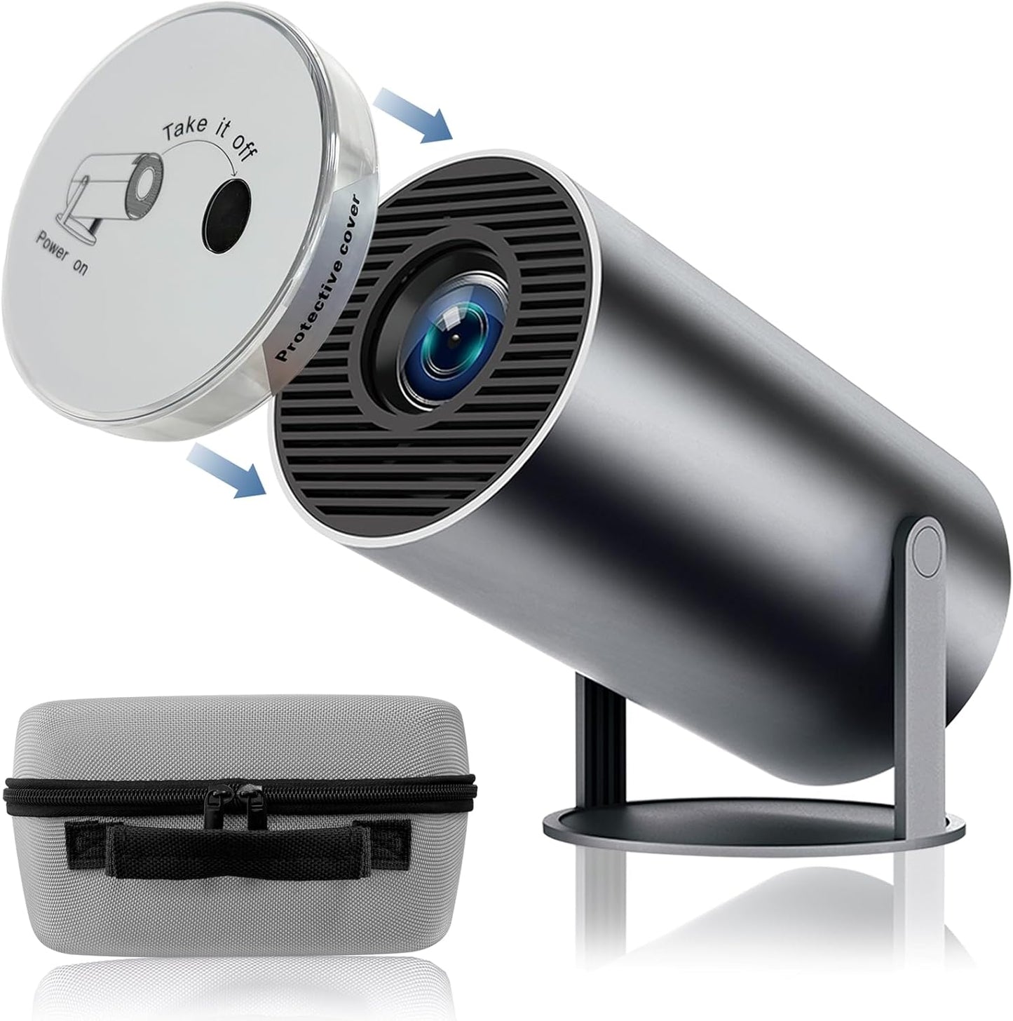 Mini Portable Smart Projector: 4K Quality, WiFi, Bluetooth, Android 11