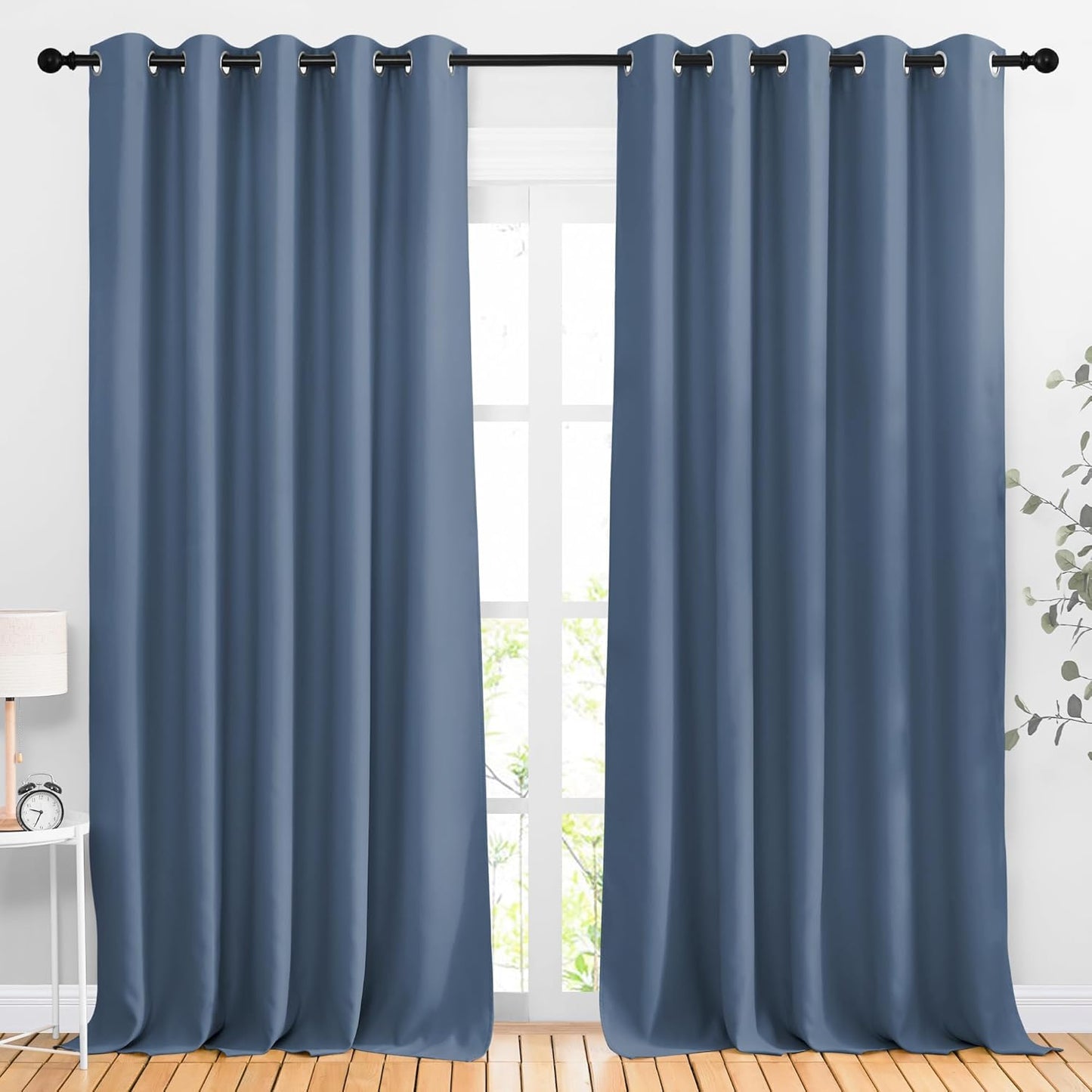 NICETOWN Blackout Curtains 102 inches Long for Elegant Living Room