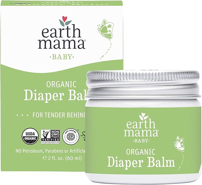 Earth Mama Organic Diaper Balm for Sensitive Skin Care