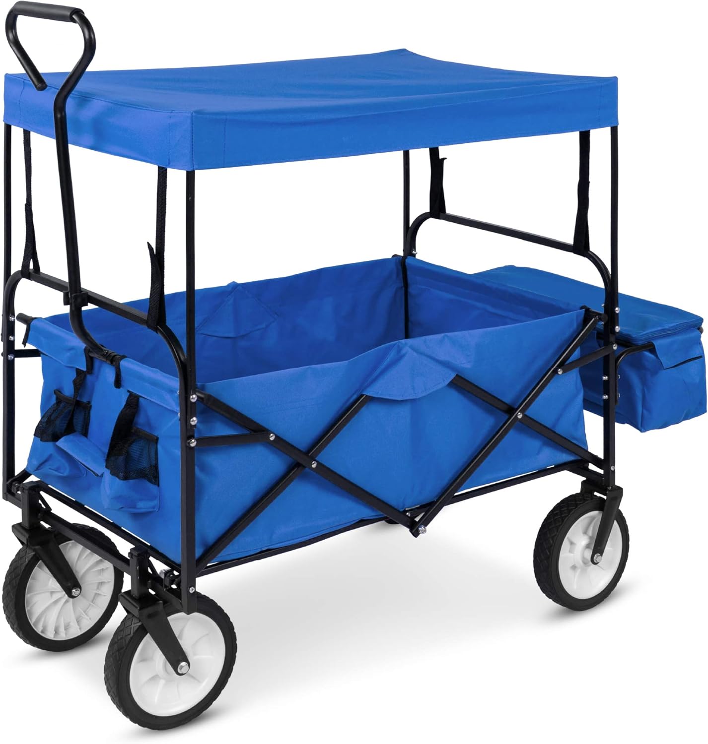Collapsible Folding Outdoor Utility Wagon with Canopy for All