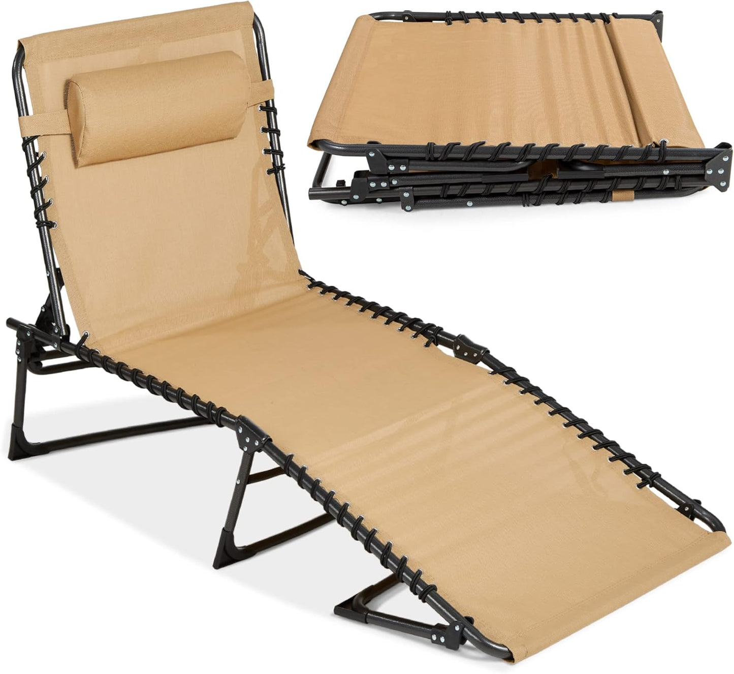 Best Choice Products Portable Outdoor Folding Recliner Chair