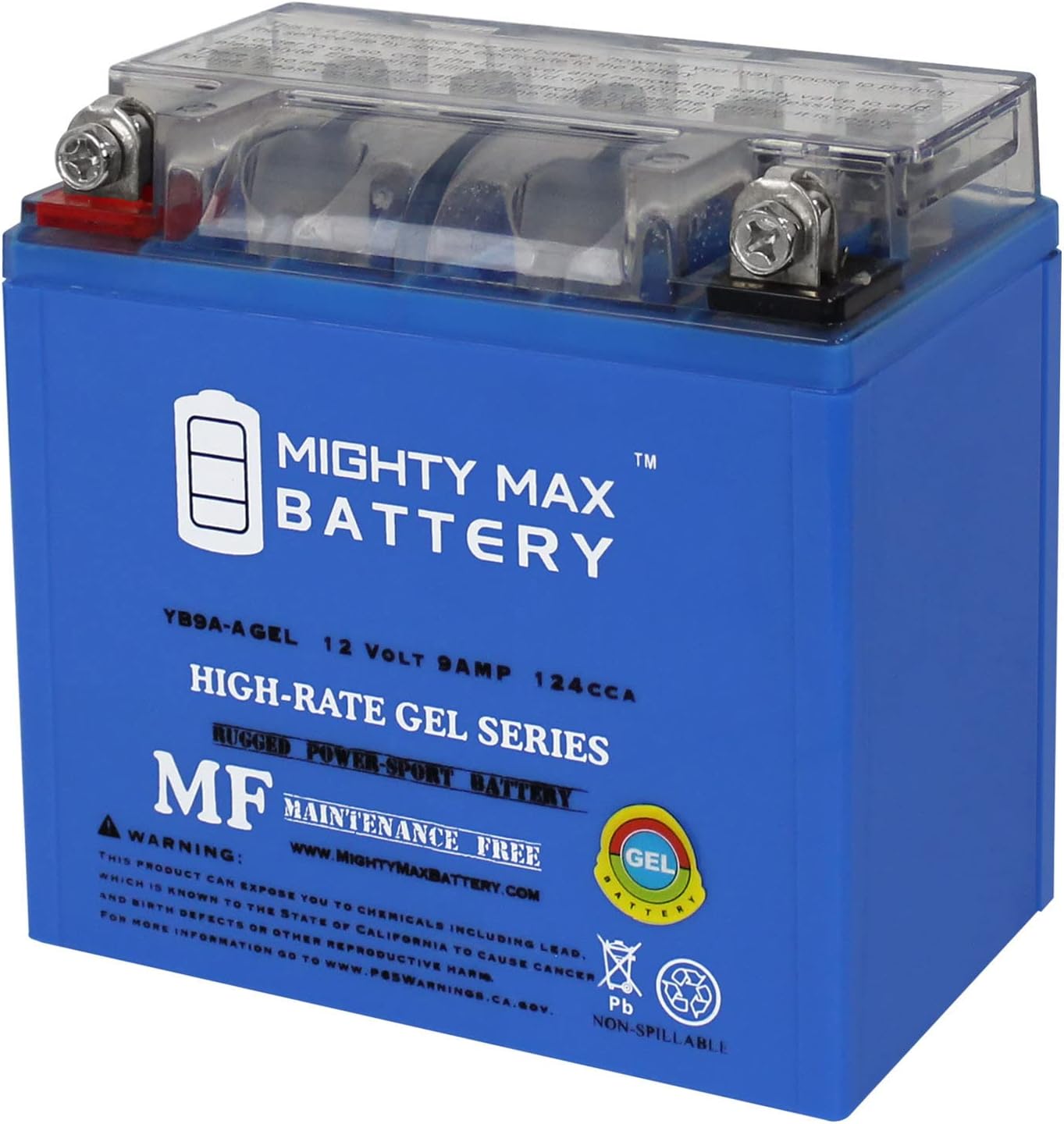 Mighty Max Battery YB9A-A GEL - Reliable 12V 9AH Motorcycle Power