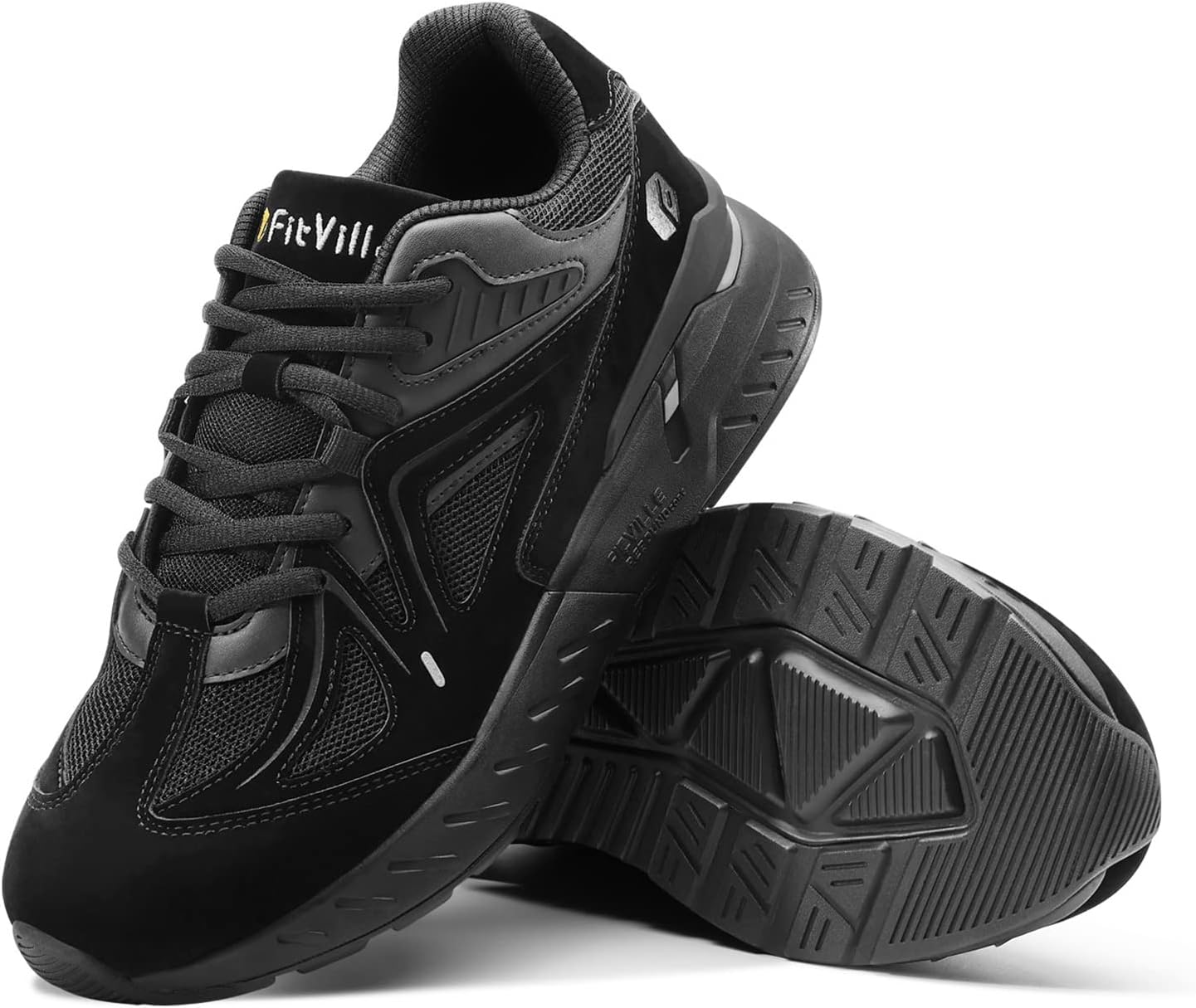 FitVille Women's Extra Wide Walking Shoes for Heel Pain Relief