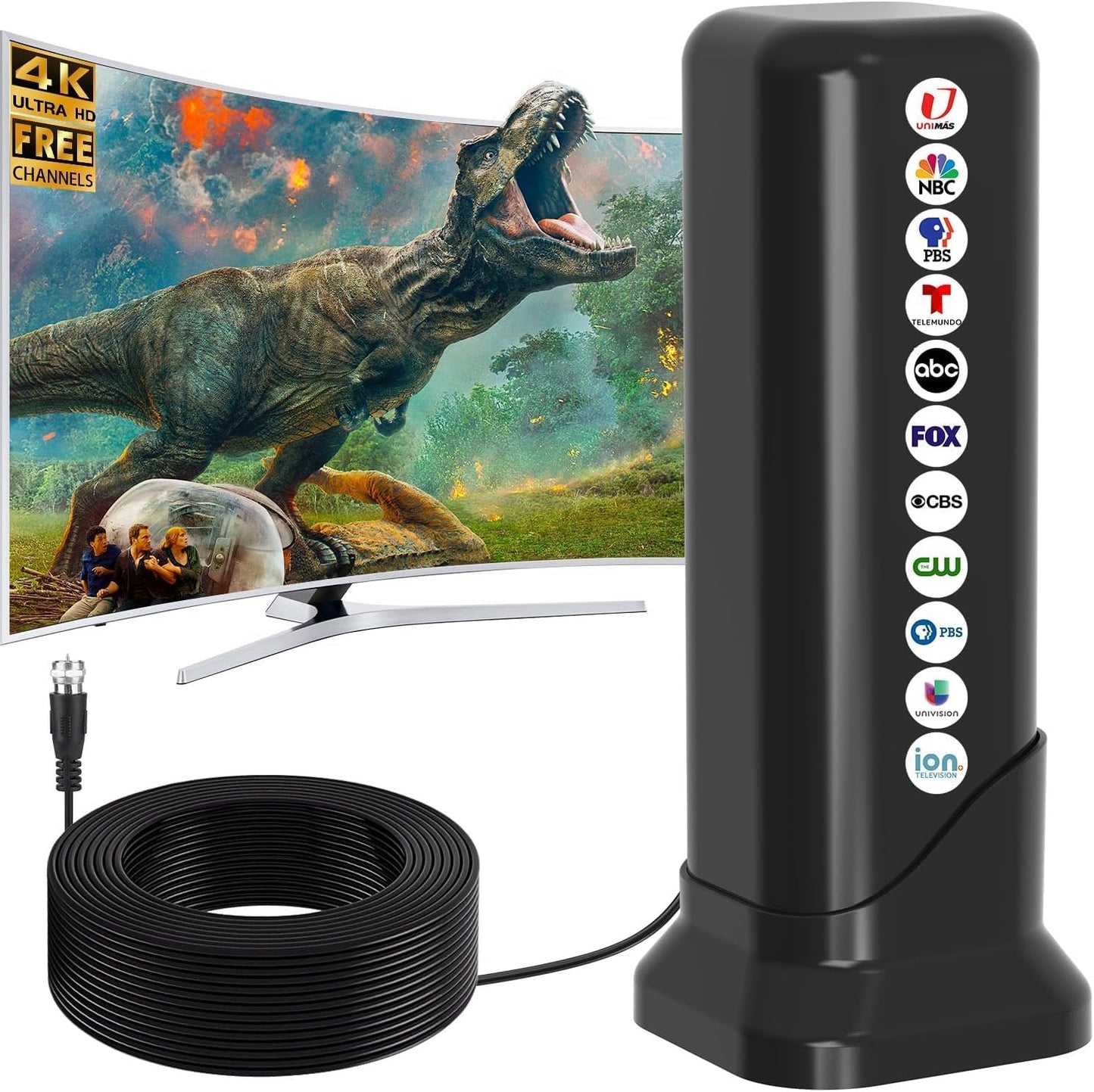 2025 Indoor TV Antenna for Smart TV with Strong Magnetic Base