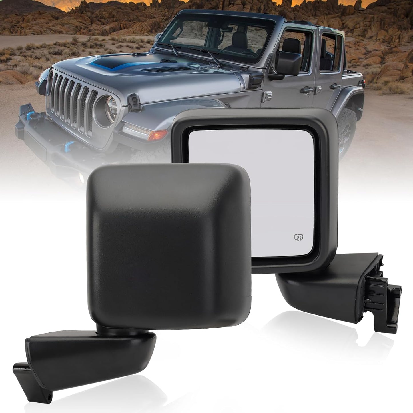 Driver Side Mirror for 2018-2023 Jeep Wrangler JL and Gladiator
