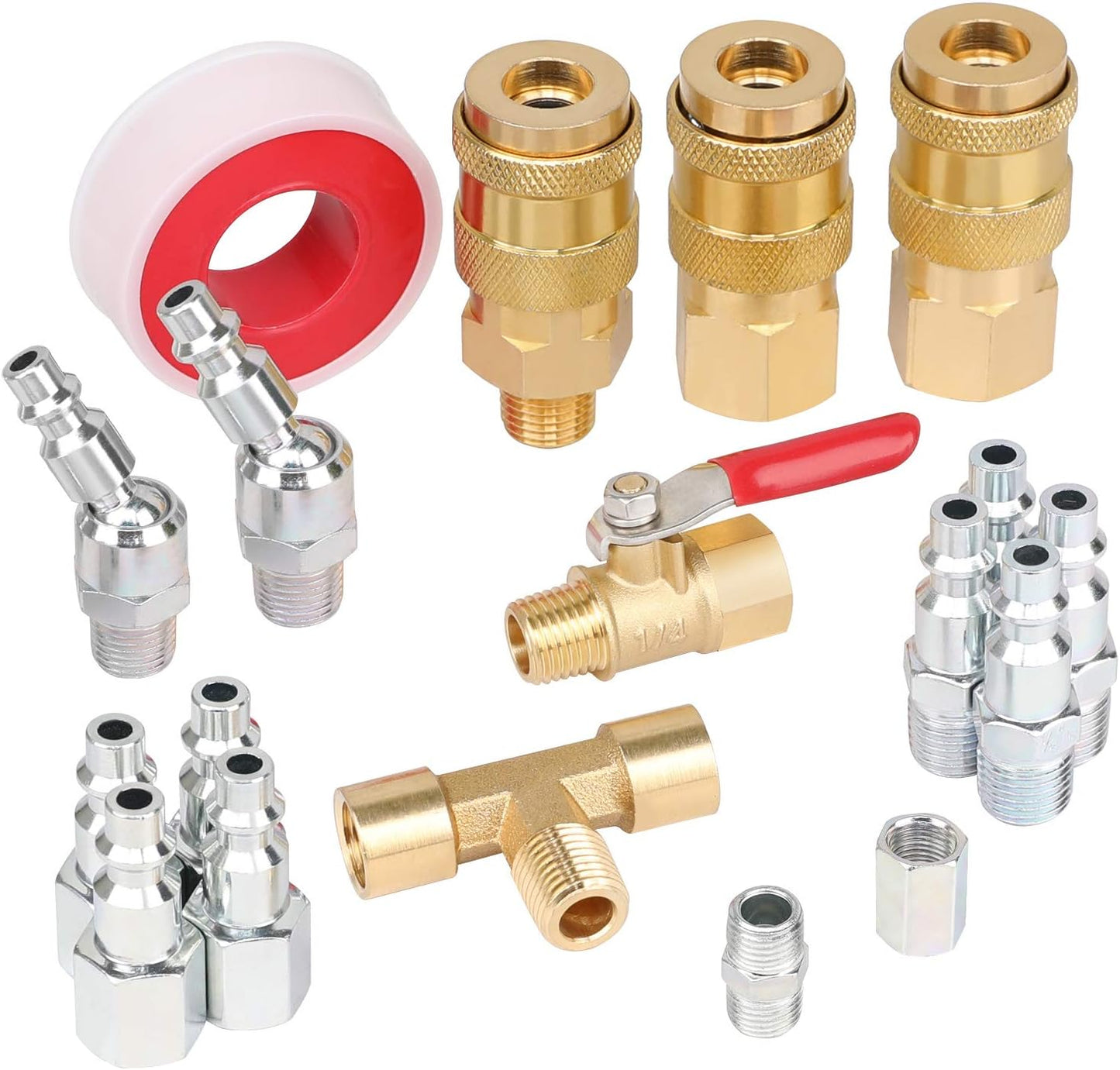 Hromee 18-Pc Air Coupler Kit with Universal Quick Coupler