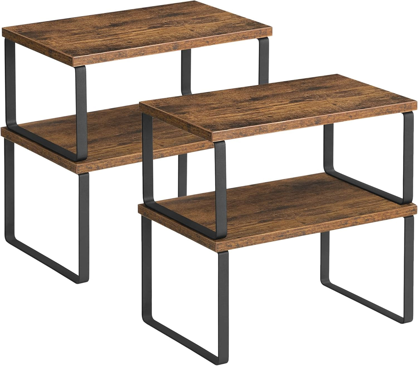 Stackable Kitchen Counter Shelves - Organize with Style!