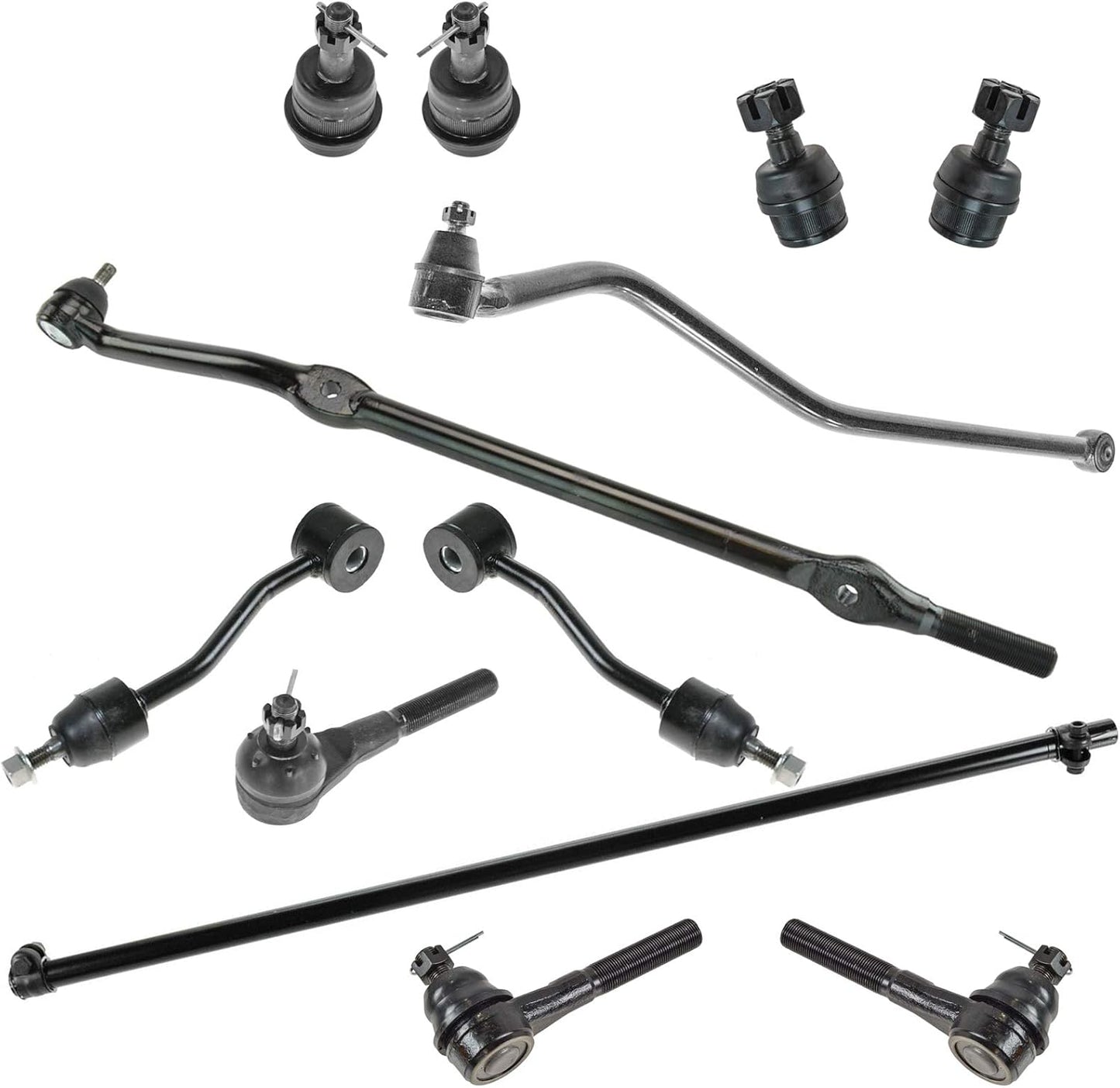 TRQ Front Steering & Suspension Kit for 1997-2006 Jeep Wrangler