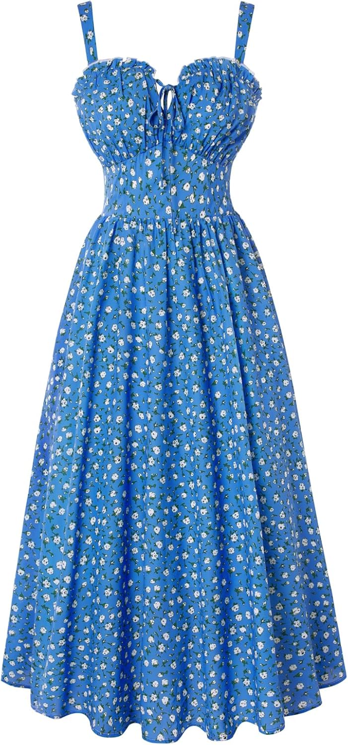 Floral Corset Summer Dresses for Women by Scarlet Darkness
