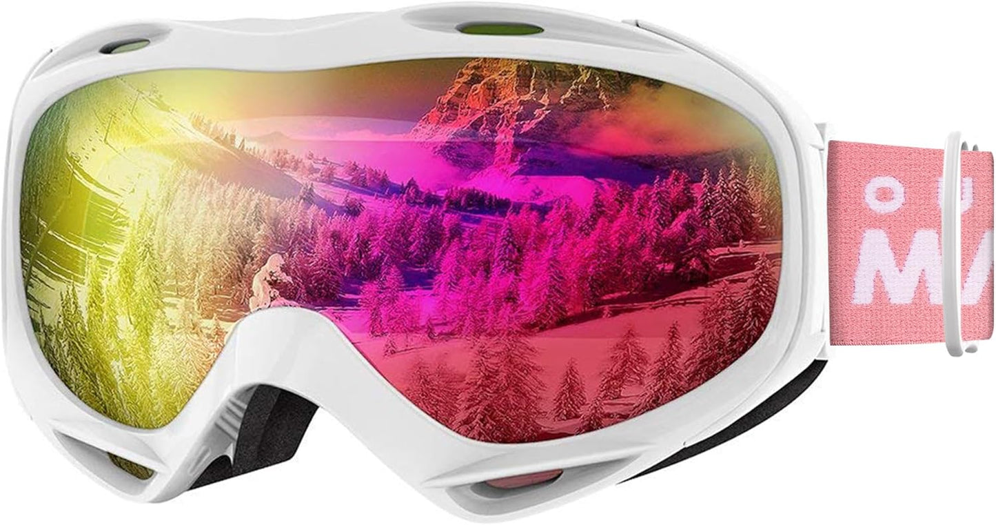 OutdoorMaster OTG Ski Goggles - Clear Vision & UV Protection