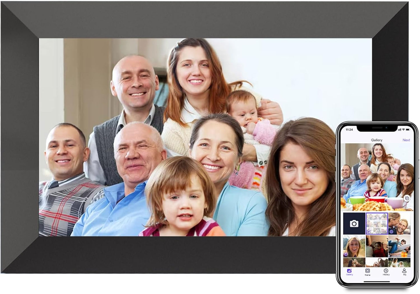 Uhale Digital Picture Frame with 10.1-inch Touch Screen