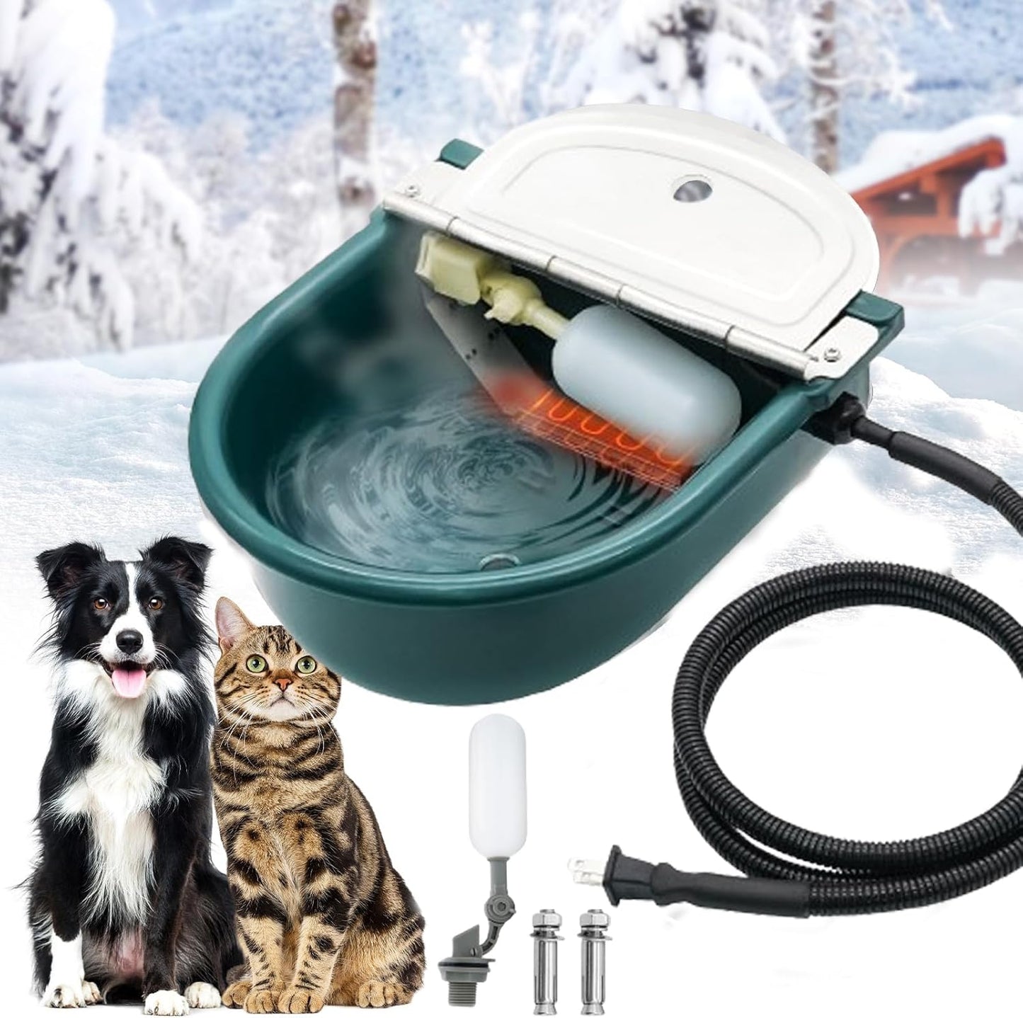 Automatic Heated Pet Bowl - Ice Free & BPA Free