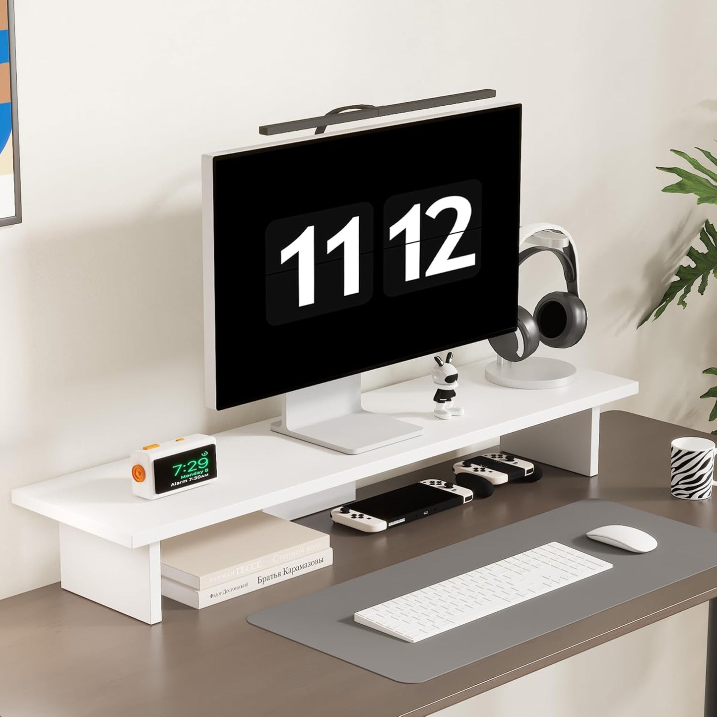 Monitor Stand Riser with LED Light for Computer and Laptop