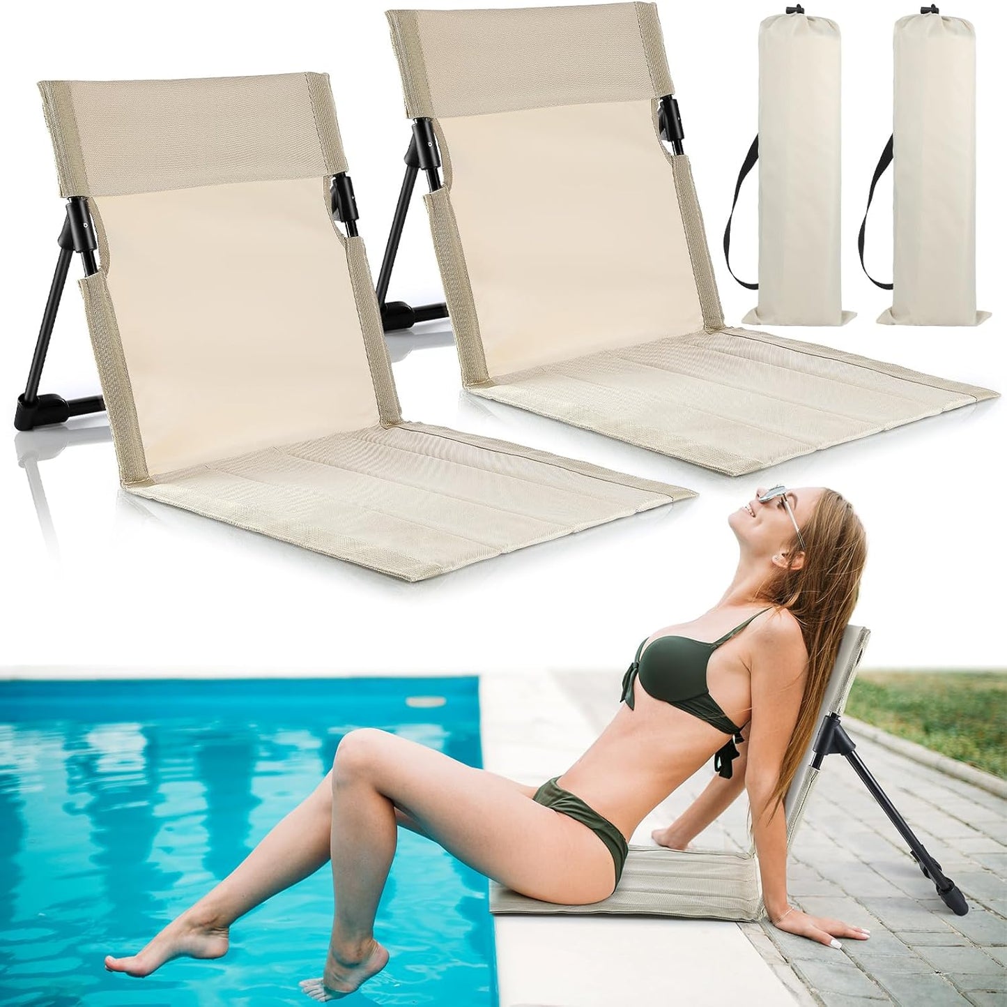 Foldable Poolside Seats - Ultimate Relaxation!