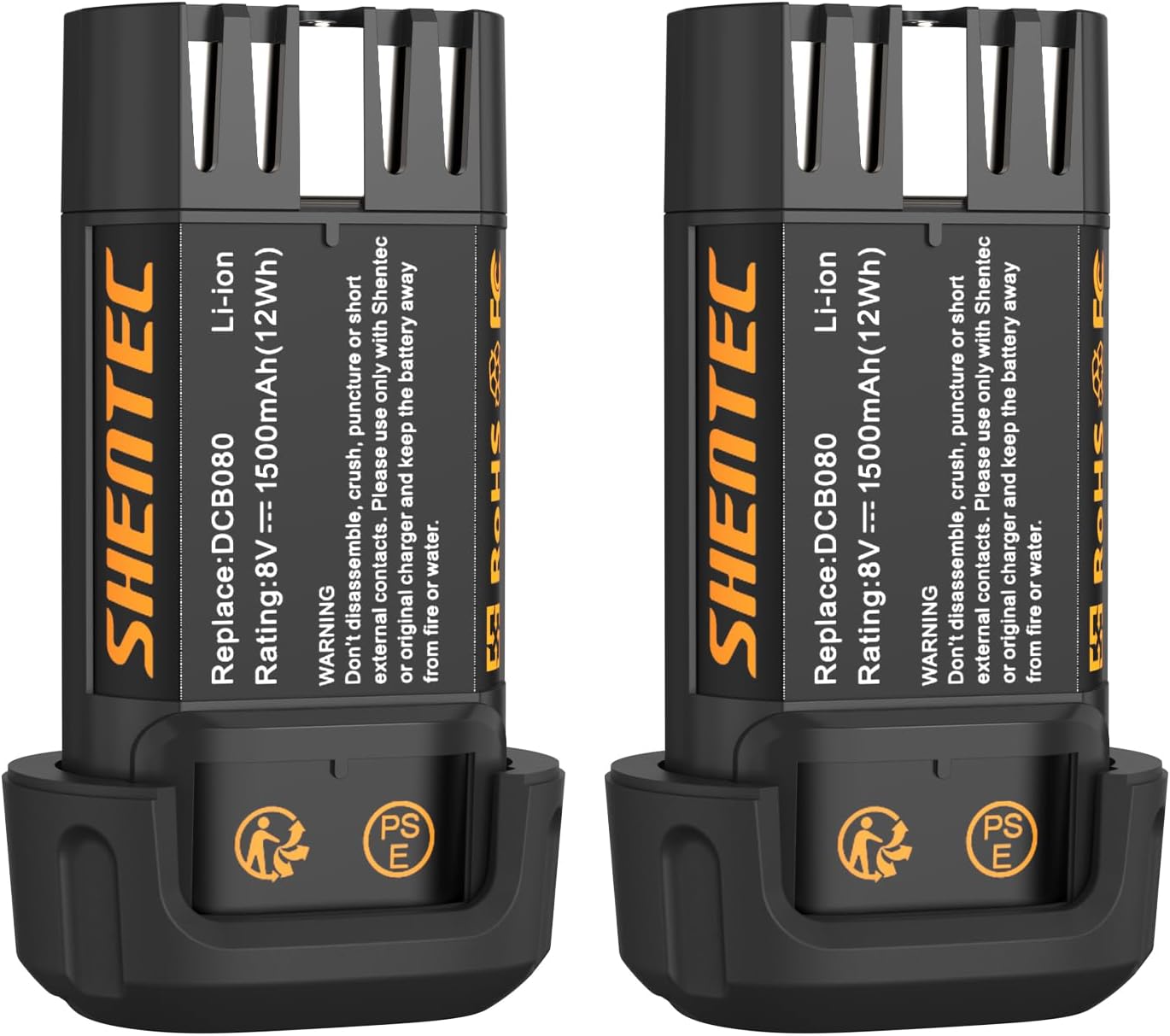 8-Volt Replacement Battery for DEWALT Tools - 1500mAh Power