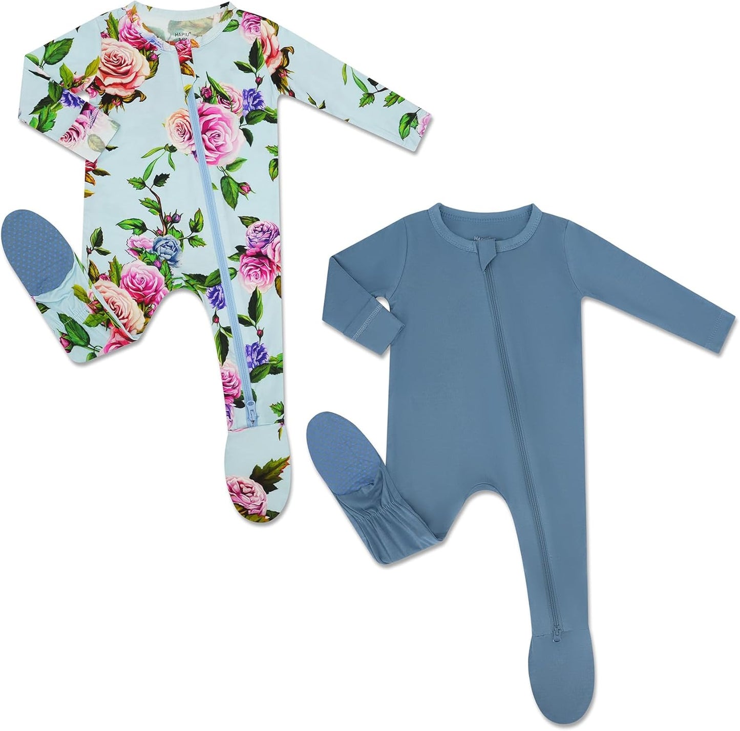 HAPIU Rayon from Bamboo Baby Footed Pajamas for Comfort