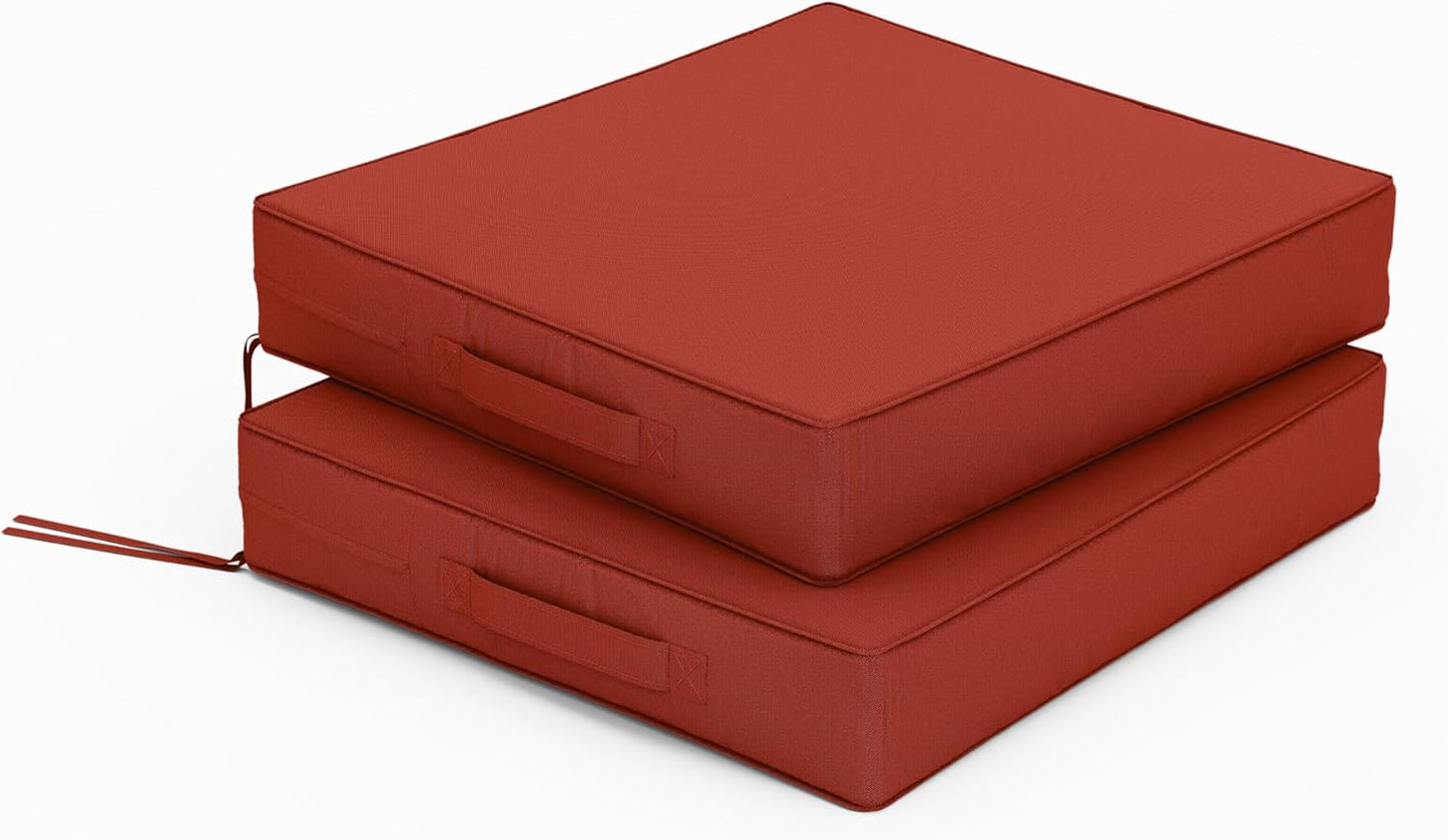 Patio Chair Cushions Set of 2 Waterproof Outdoor Seat Pads