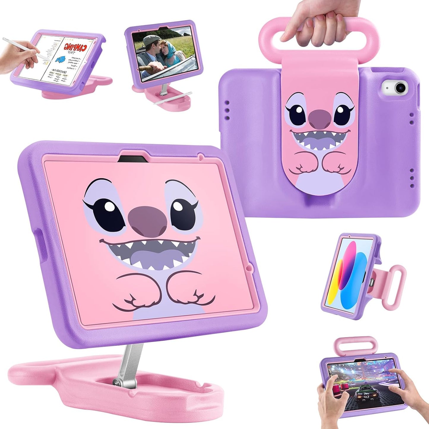 Adjustable Kids Case for iPad 10th Gen and Air 6/7 - Drop Proof