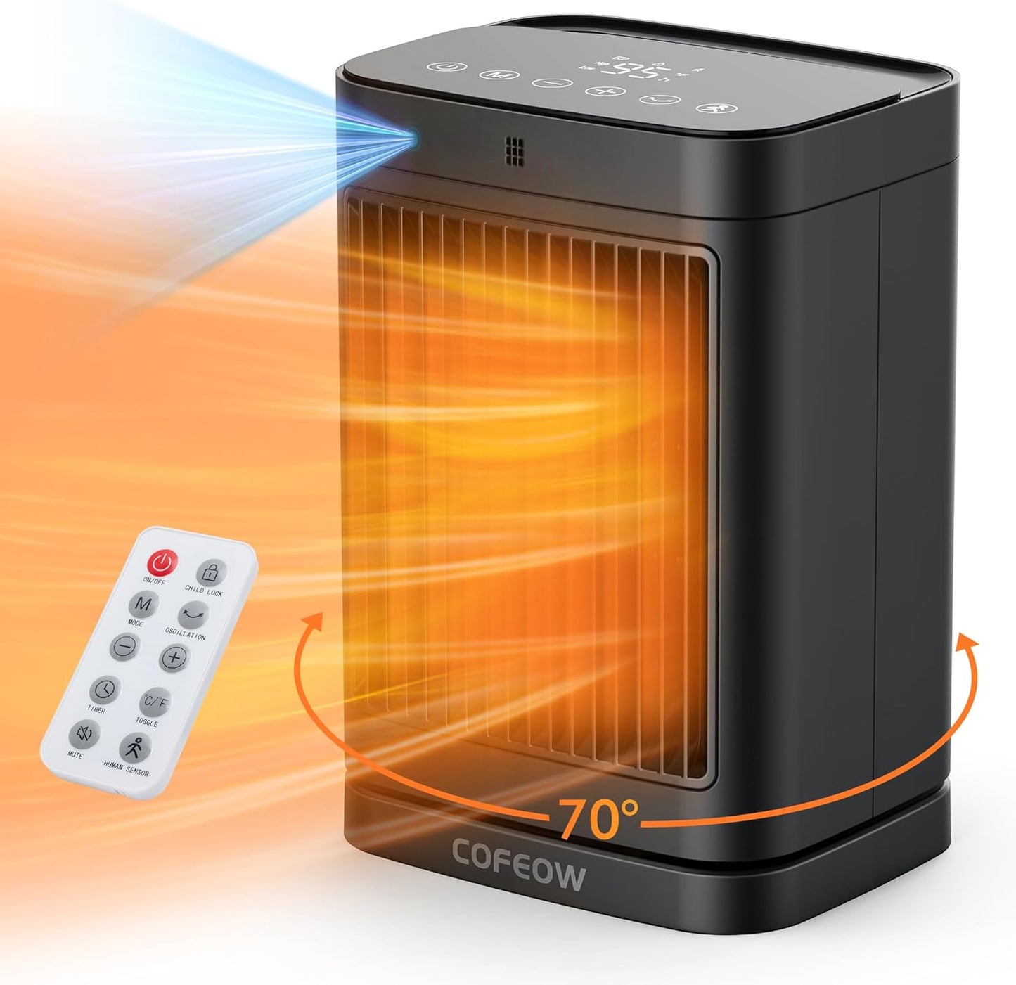 Motion Sensor Space Heater by Cofeow