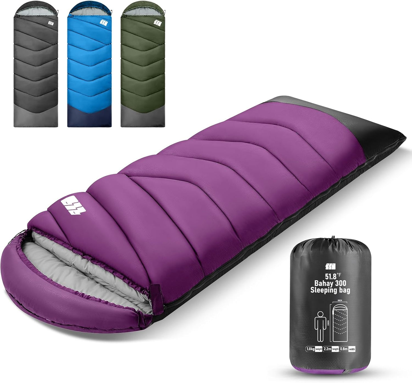 Sleeping Bags for Adults Cold Weather - Lightweight & Waterproof