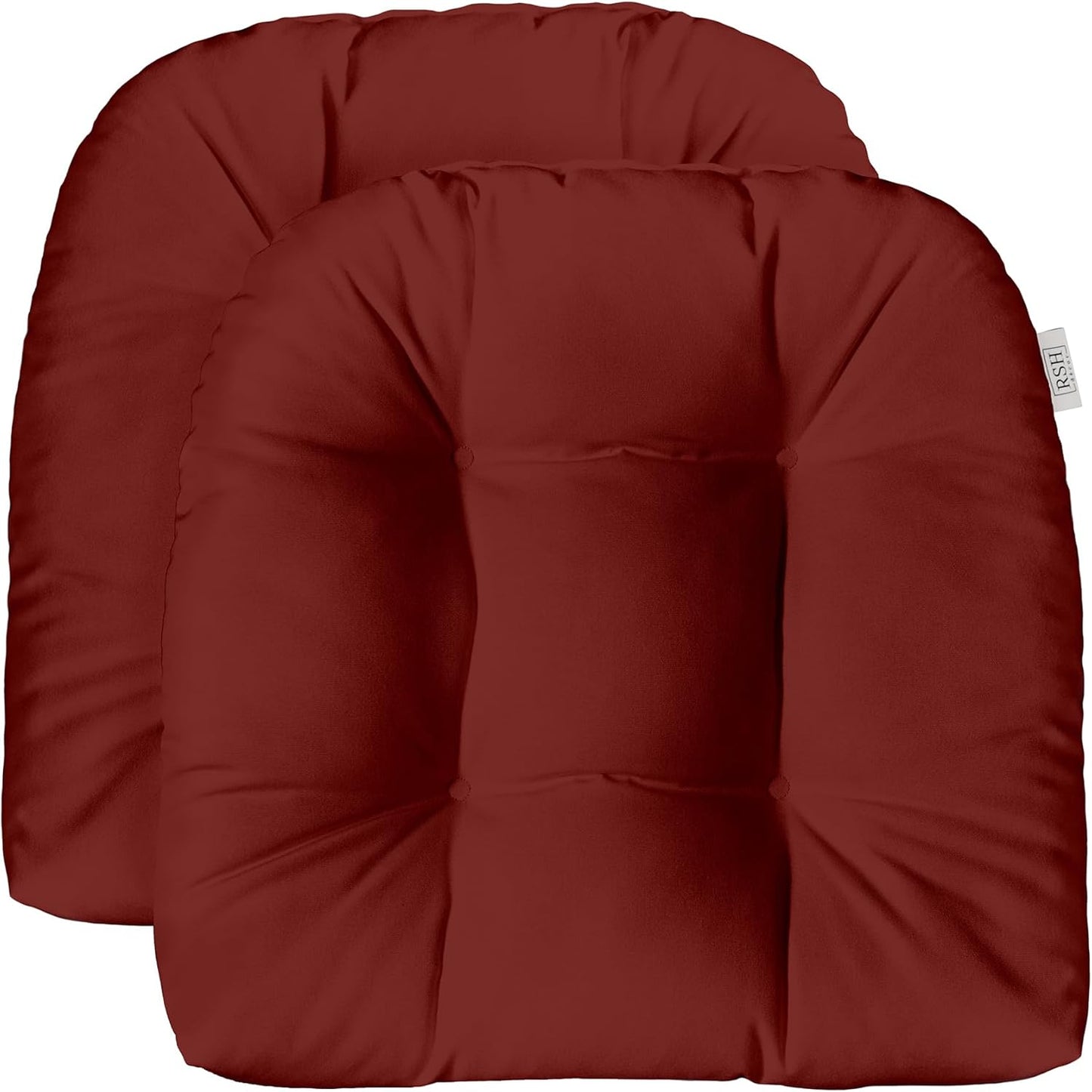 Sunbrella Tufted Wicker U-Shape Cushions Set of 2 for Outdoor